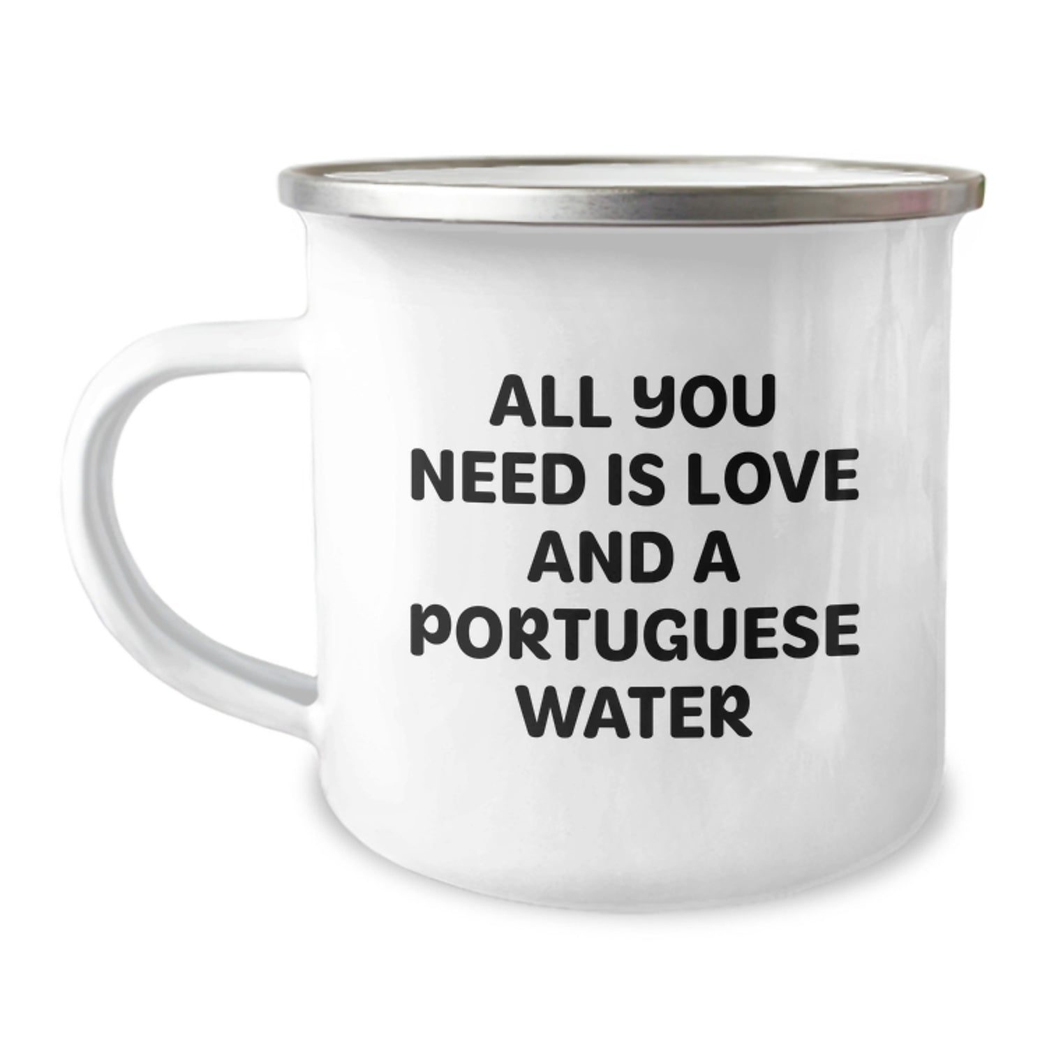 Portuguese Water Dog Lovers Funny Camping Mug Gifts from Friends and Family for Birthday - Image 1