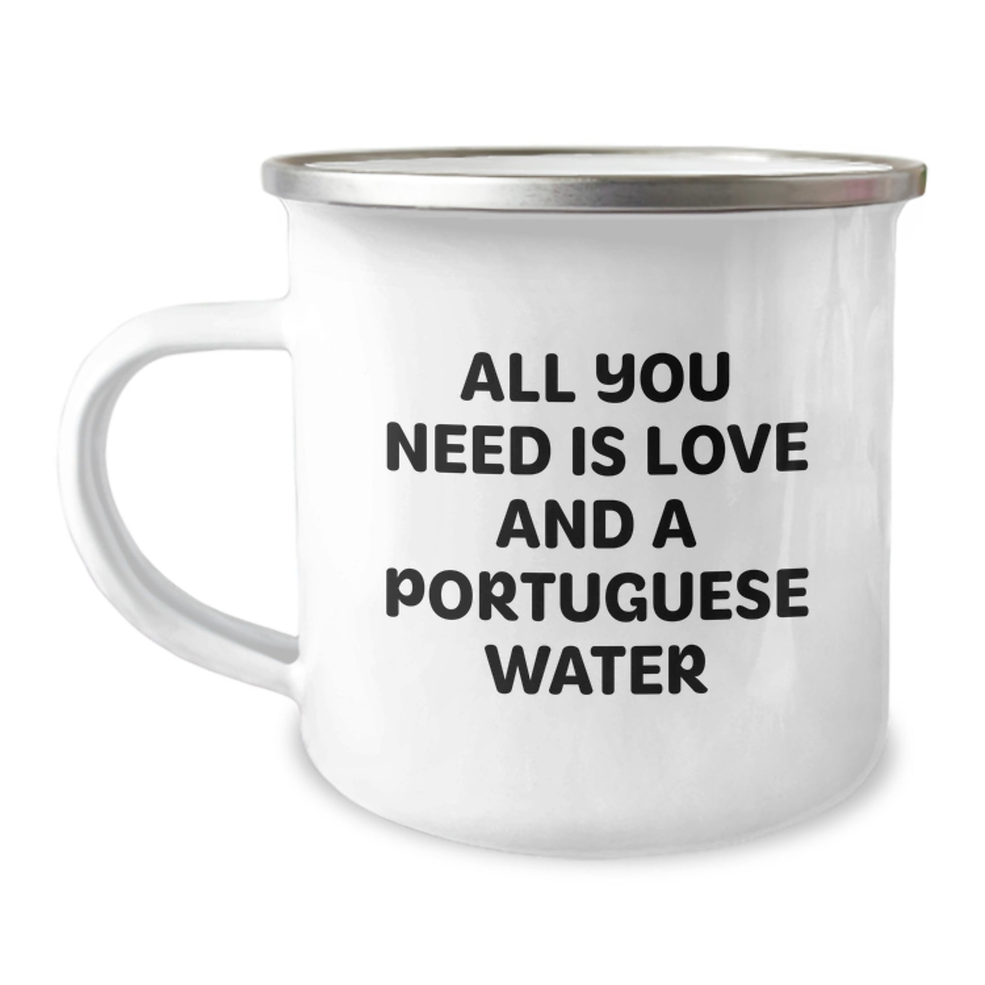 Portuguese Water Dog Lovers Funny Camping Mug Gifts from Friends and Family for Birthday - Image 1