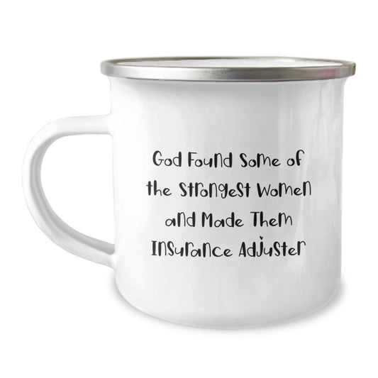 Funny Insurance Adjuster Mug Gifts from Men to Coworkers, Perfect for Christmas Unique Gifts, Stainless Steel 12 oz Camping Mug - Image 1
