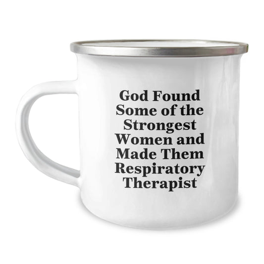 Funny Respiratory Therapist Gifts from Friends to Respiratory Therapist, Cute Camping Mug with Inspirational Quote, Perfect for Christmas Unique Gifts - Image 1