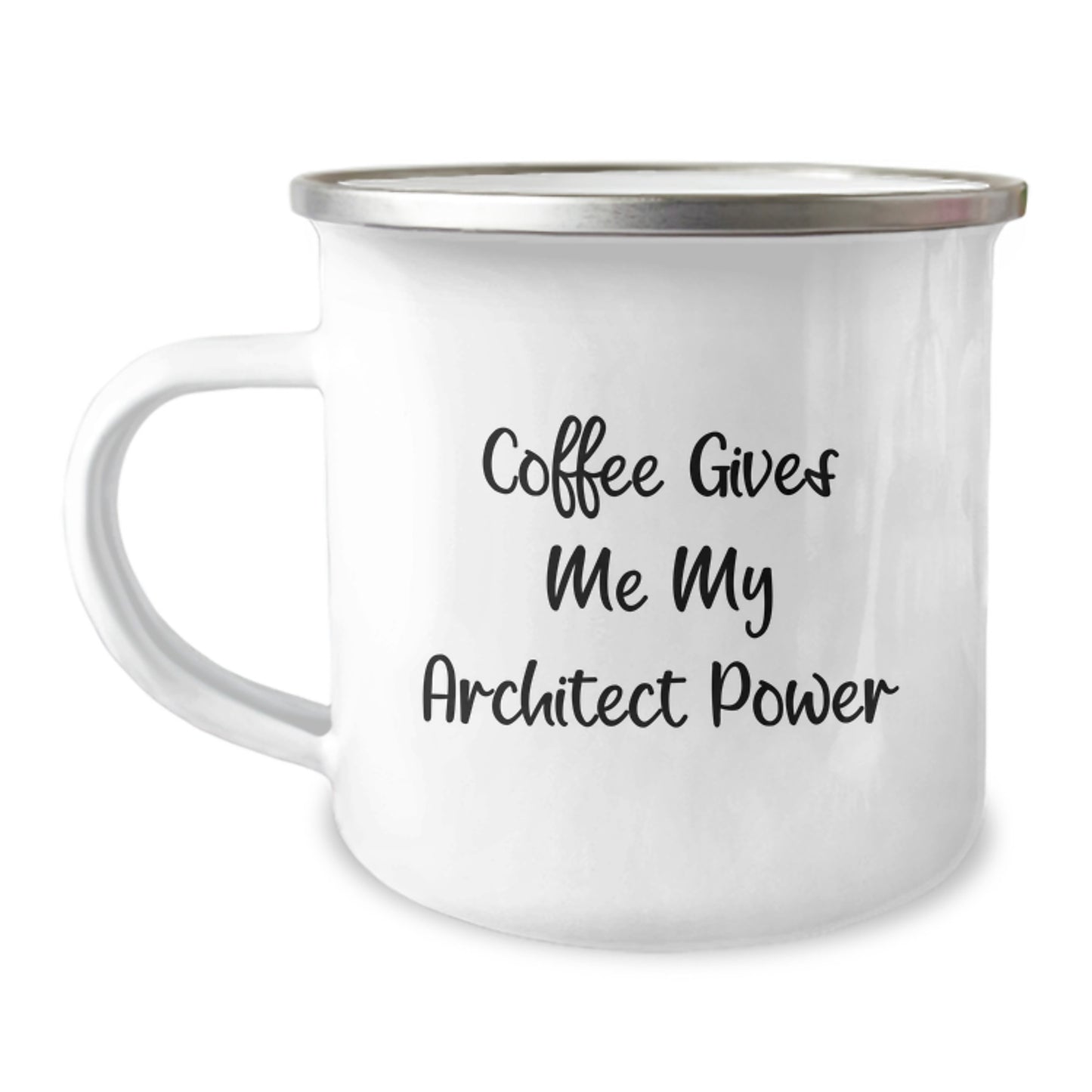 Funny Architect Gifts for Men Unique Christmas Memorable Presents with Quote 'Coffee Gives Me My Architect Power' - Image 1