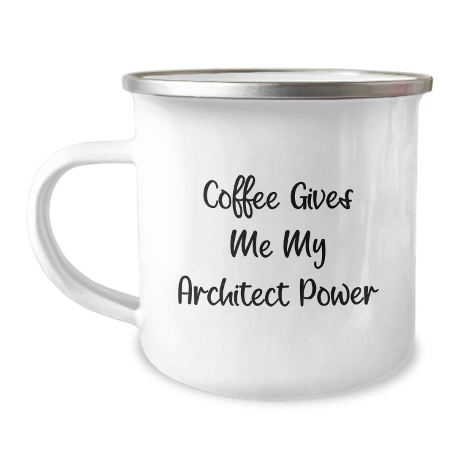 Funny Architect Gifts for Men Unique Christmas Memorable Presents with Quote 'Coffee Gives Me My Architect Power' - Image 1