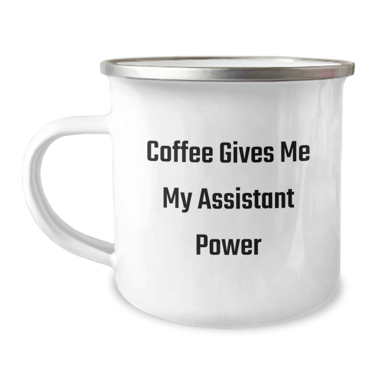 Funny Gifts from Friends, Christmas Unique Assistant Mugs for Men Women Coworkers, Coffee Gives Me My Assistant Power - Image 1