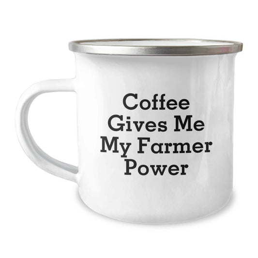 Funny Farmer Gifts from Friends to Farmer, Coffee Lovers Camping Mug for Graduation, Inspirational Quote Inside - Image 1