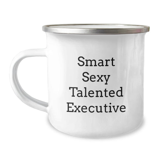 Smart Sexy Talented Executive Gifts from Friends, Unique Camping Mug for Graduation - Image 1