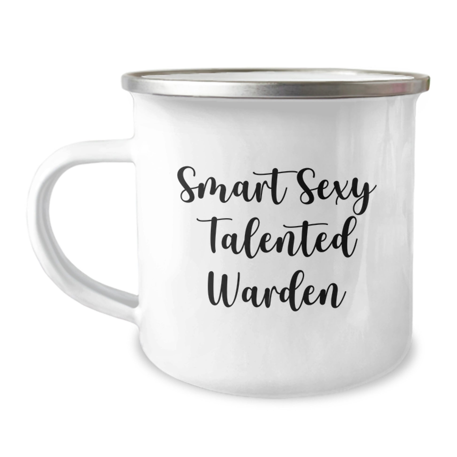 Funny Warden Gifts, Smart Sexy Talented Warden Camping Mug, Birthday Unique Gifts from Friends to Warden - Image 1