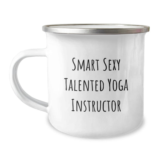 Funny Yoga Instructor Gifts from Friends, Inspirational Quote on Camping Mug for Yoga Instructor, Birthday Unique Gifts - Image 1