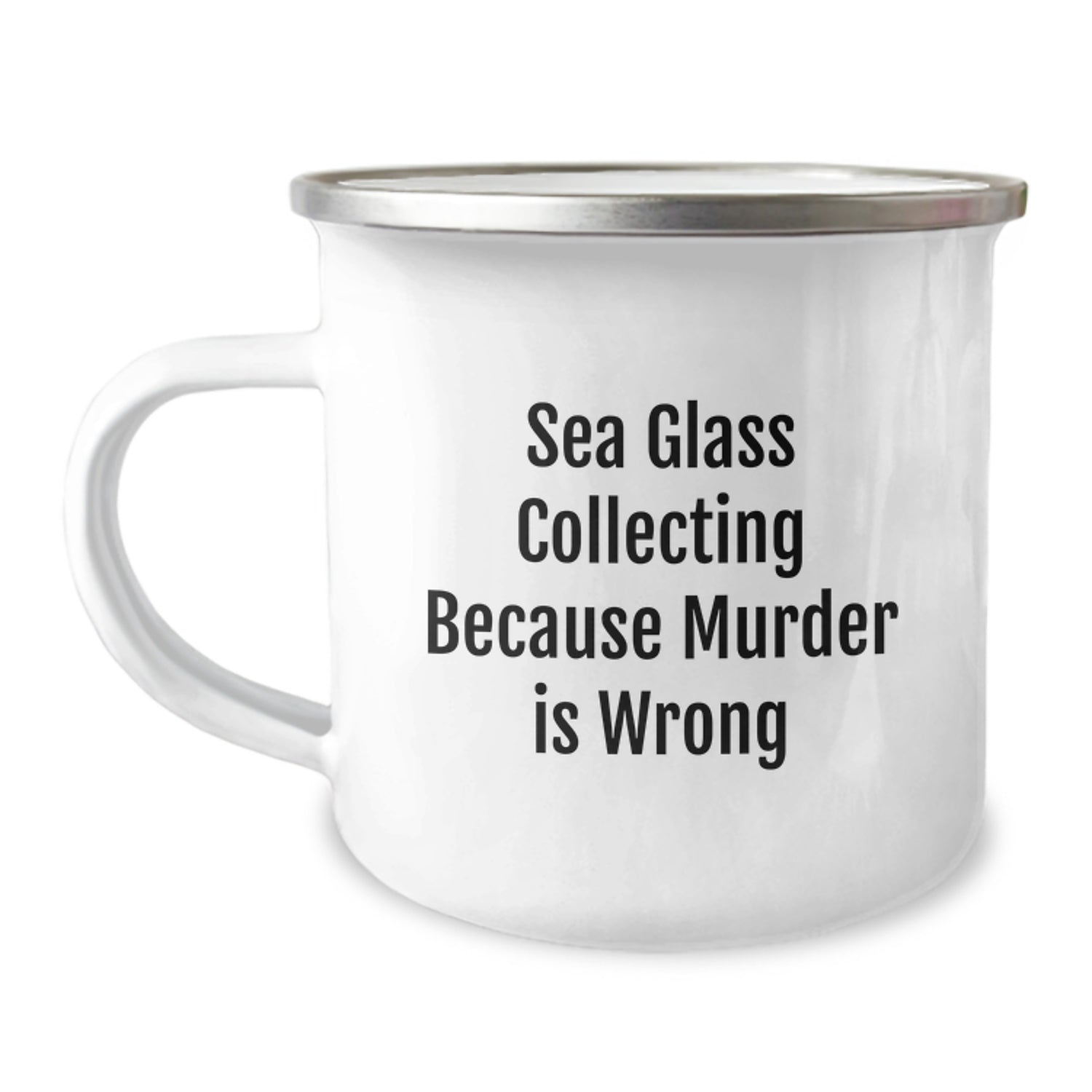 Sea Glass Collecting Gifts for Her, Funny Camping Mug from Friends, Gifts from Women to Sea Glass Enthusiasts, Unique Birthday Treat - Image 1