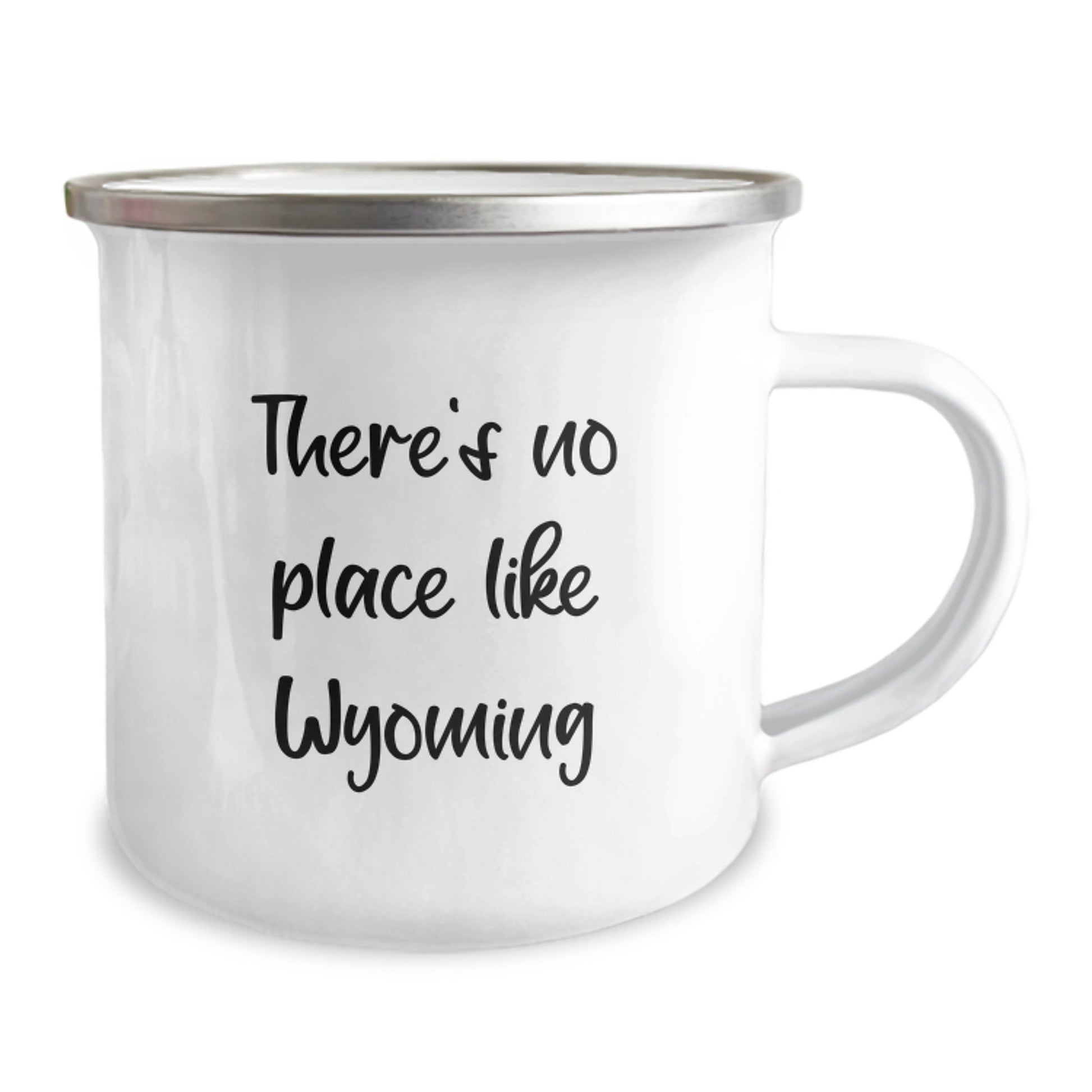Wyoming Camping Mug, Gifts from Friends to Wyoming Lovers, There's No Place Like Wyoming, Funny Birthday Unique Gift - Image 2
