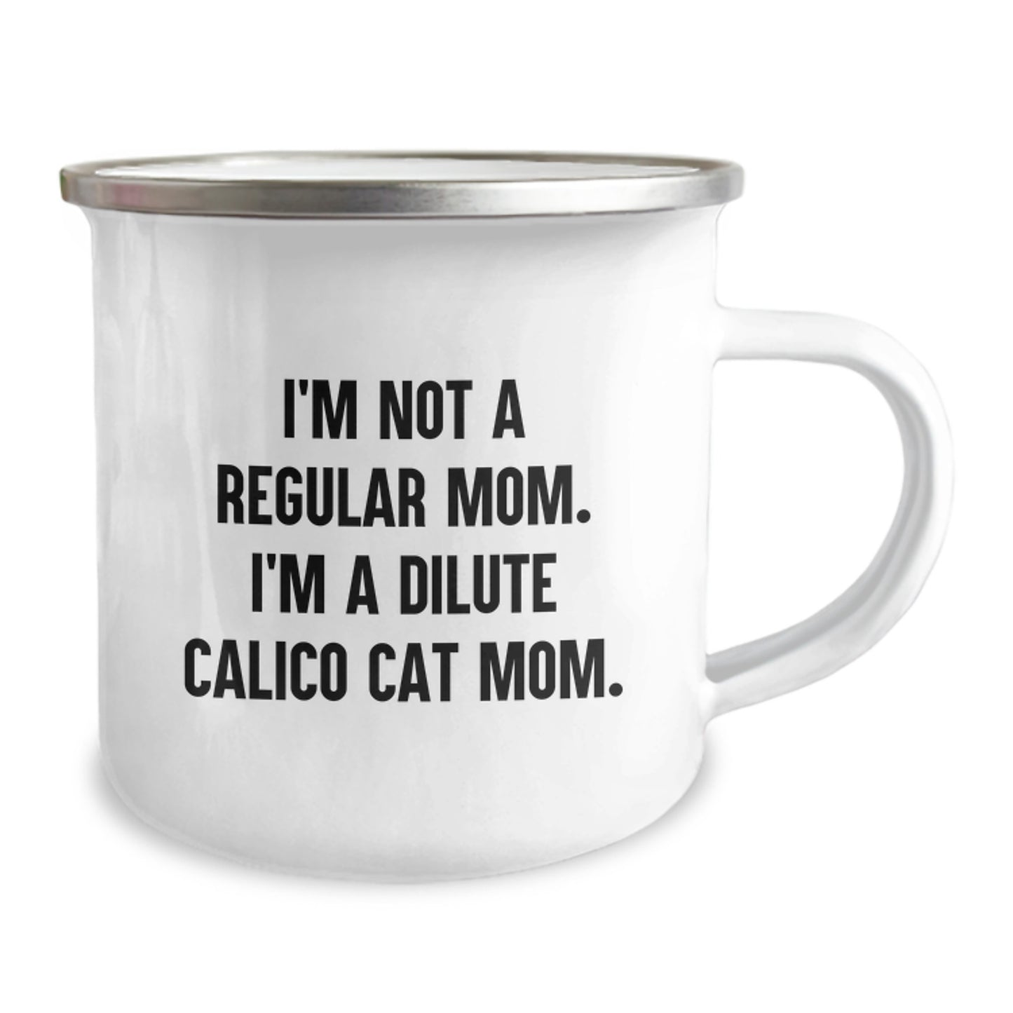 Dilute Calico Cat Mom Funny Camping Mug Gifts for Her from Friends, Unique Birthday for Women - Image 2
