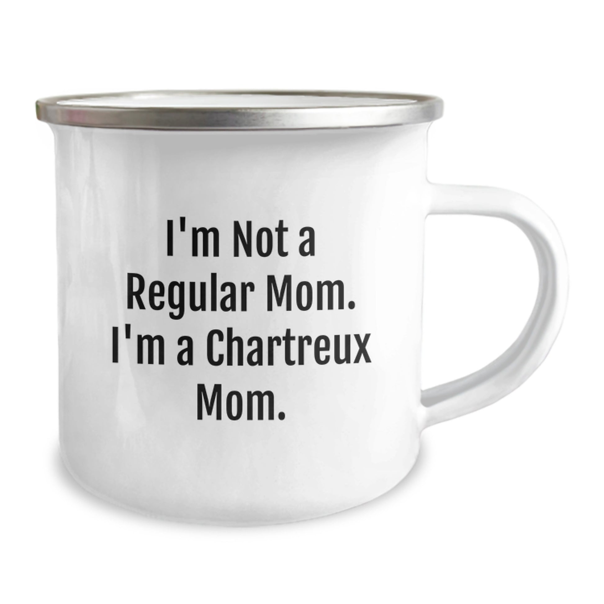 Chartreux Cat Mom Funny Gifts, Chartreux Cat Lovers Camping Mug, Birthday Unique Gifts from Family to Friends, 'I'm Not A Regular Mom. I'm A Chartreux Mom.' - Image 2