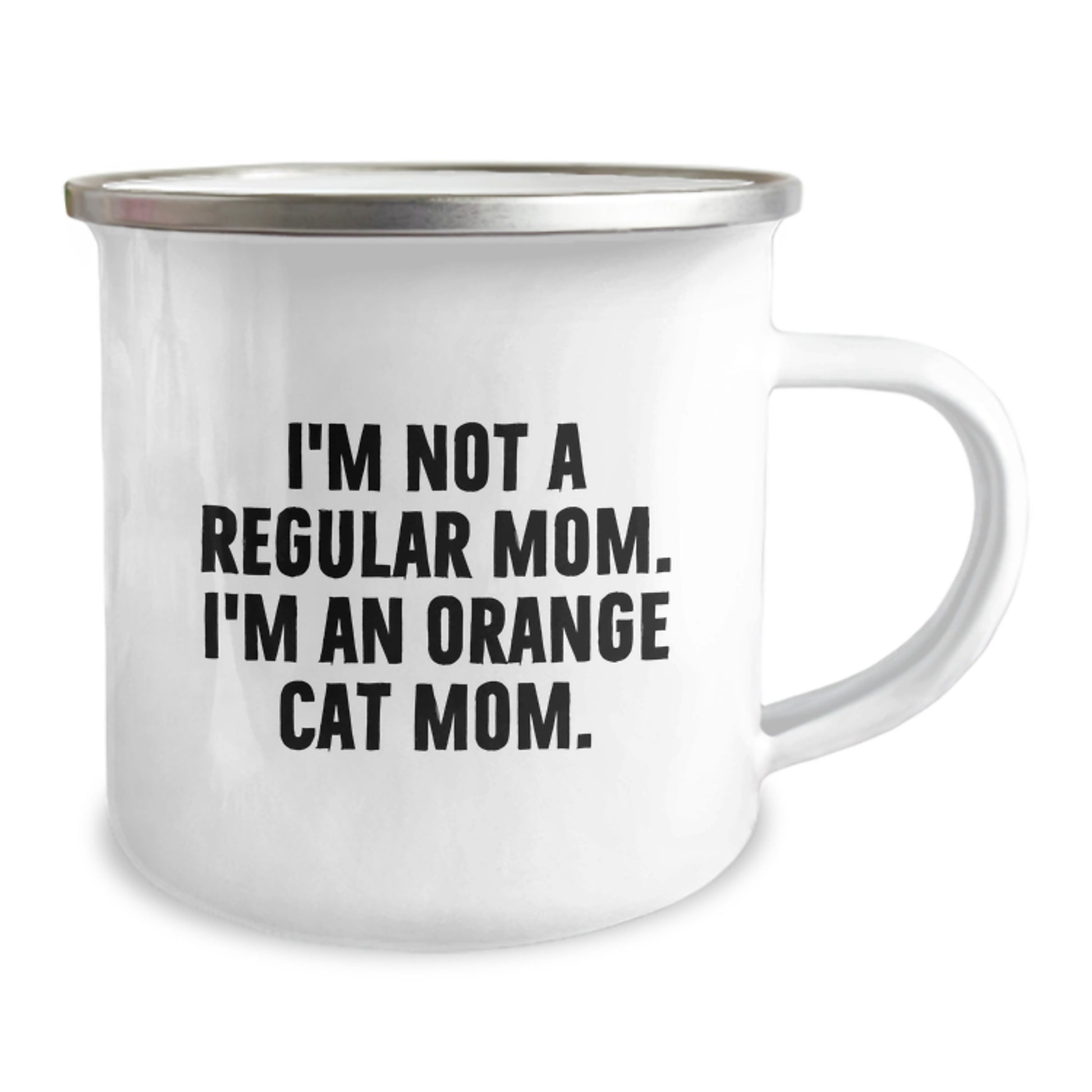Funny Orange Cat Mom Gifts - Orange Cat Camping Mug for Birthday, Gifts from Family to Friends - Image 2