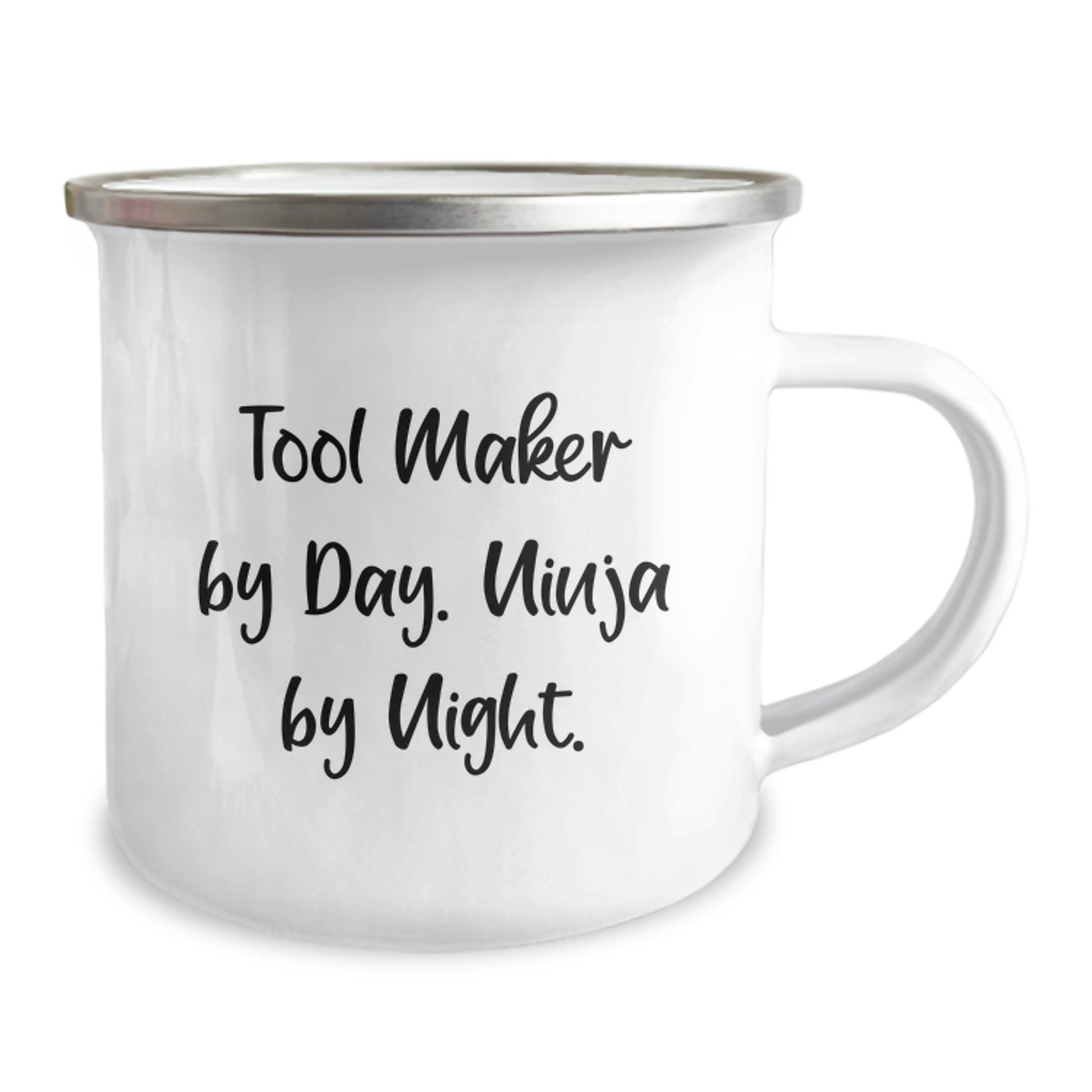 Tool Maker Gifts for Him - Camping Mug - 'Tool Maker By Day. Ninja By Night.' - Funny Birthday Unique Gift for Tool Maker, Gifts from Friends, Gifts for Tool Maker - Image 2