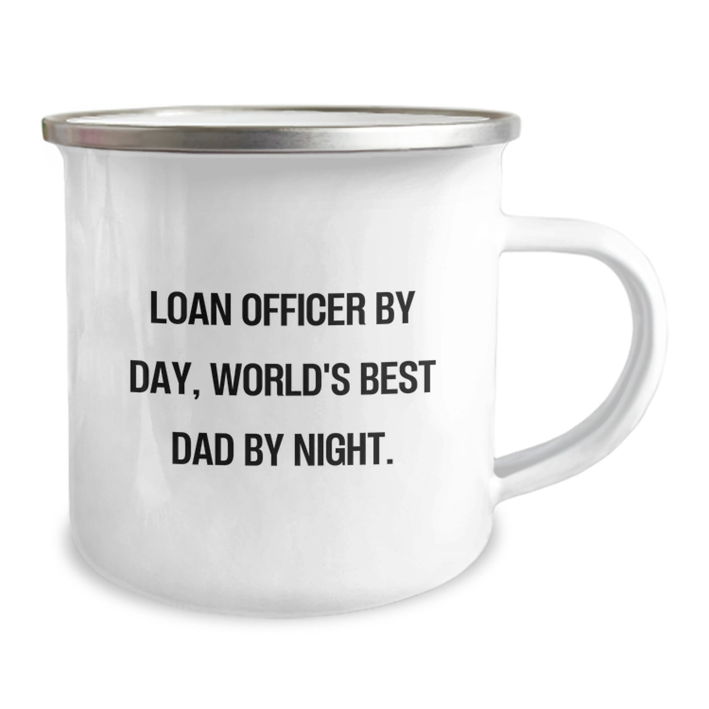 Loan Officer Gifts, World's Best Dad, Camping Mug, Funny Quote, Graduation Unique Gifts from Dad to Loan Officer - Image 2