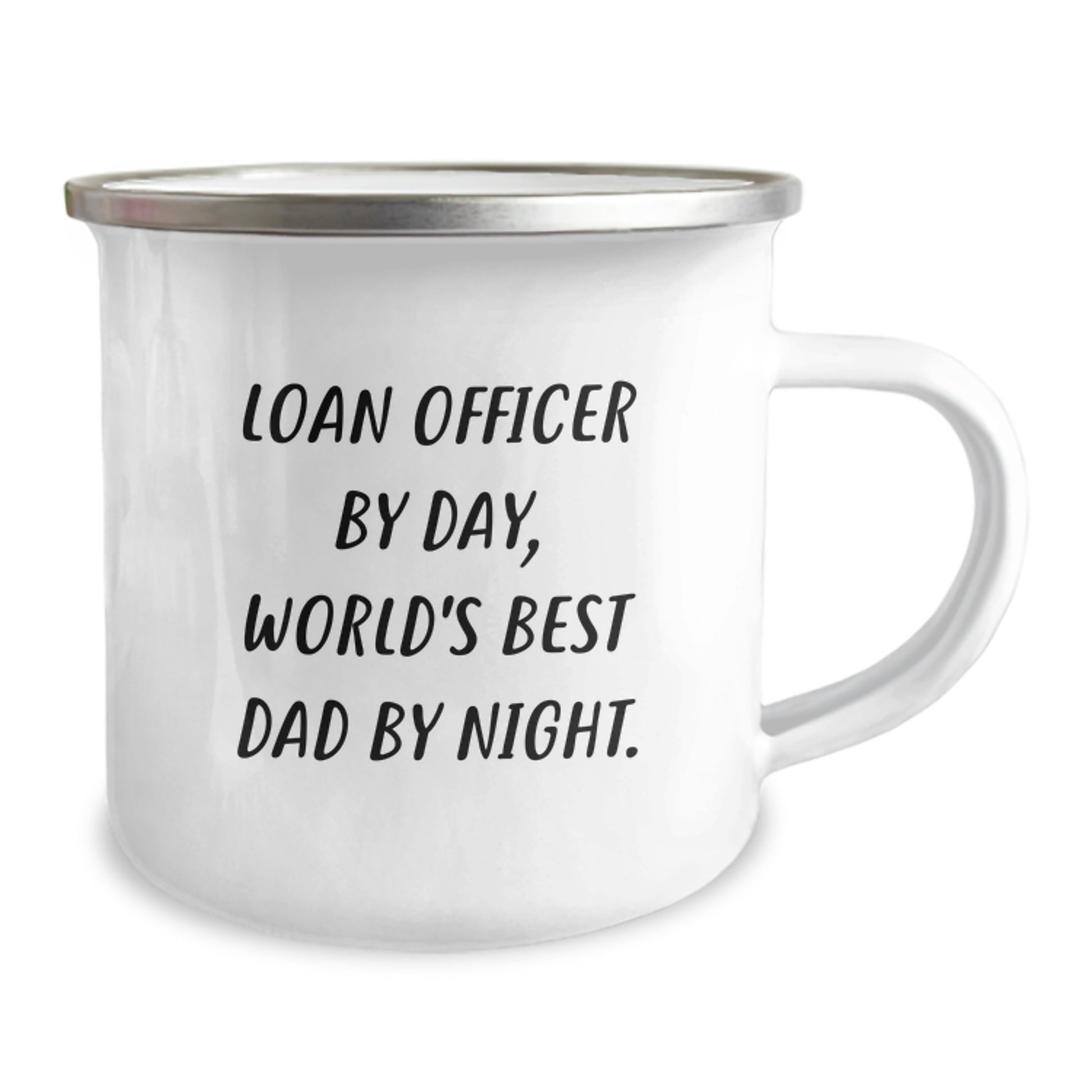 Loan Officer Gifts from Men, Funny Quote World's Best Dad, Camping Mug for Graduation Unique Gifts - Image 2
