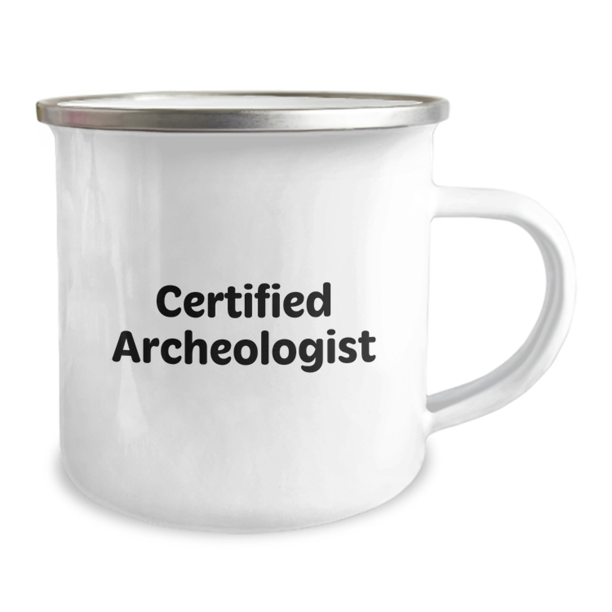 Funny Archeologist Gifts for Men from Friends - Camping Mug for Graduation, 'You're Digging Up a Great Career', Certified Archeologist Quote, 12 oz Stainless Steel with Enamel Finish - Image 2