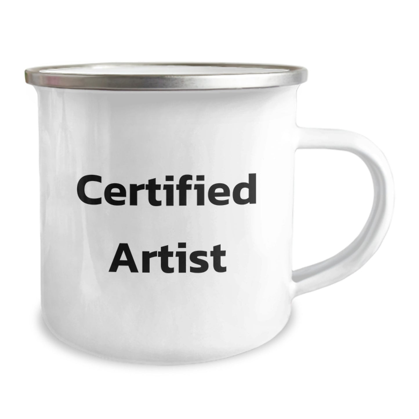 Funny Artist Gifts from Men to Women for Camping Mug, Camping Mug for Certified Artist, Funny Quote for Graduation Gifts - Image 2
