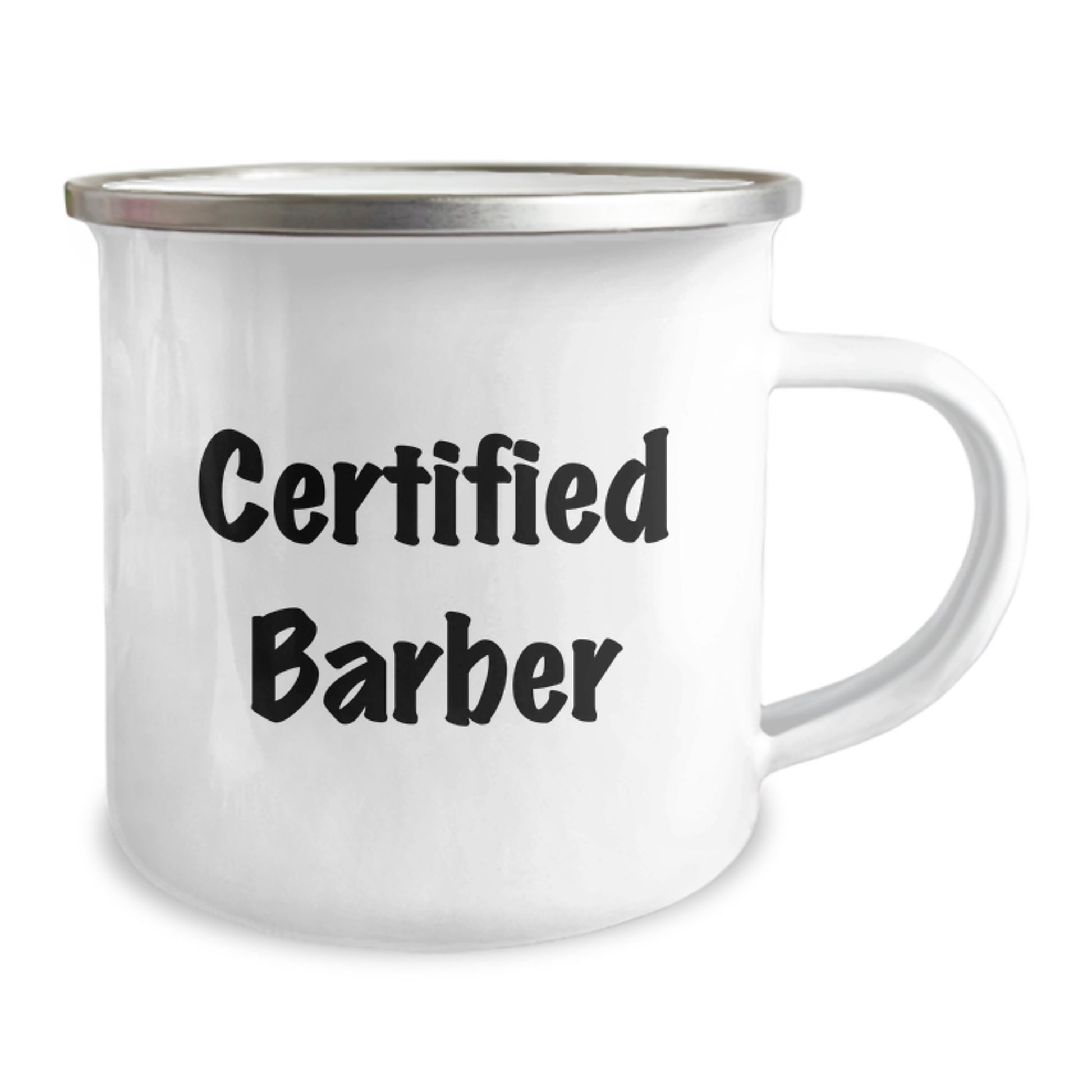 Funny Certified Barber Gifts from Men to Barber for Graduation Unique Gifts, Camping Mug, 'You're a Cut Above the Rest' - Image 2
