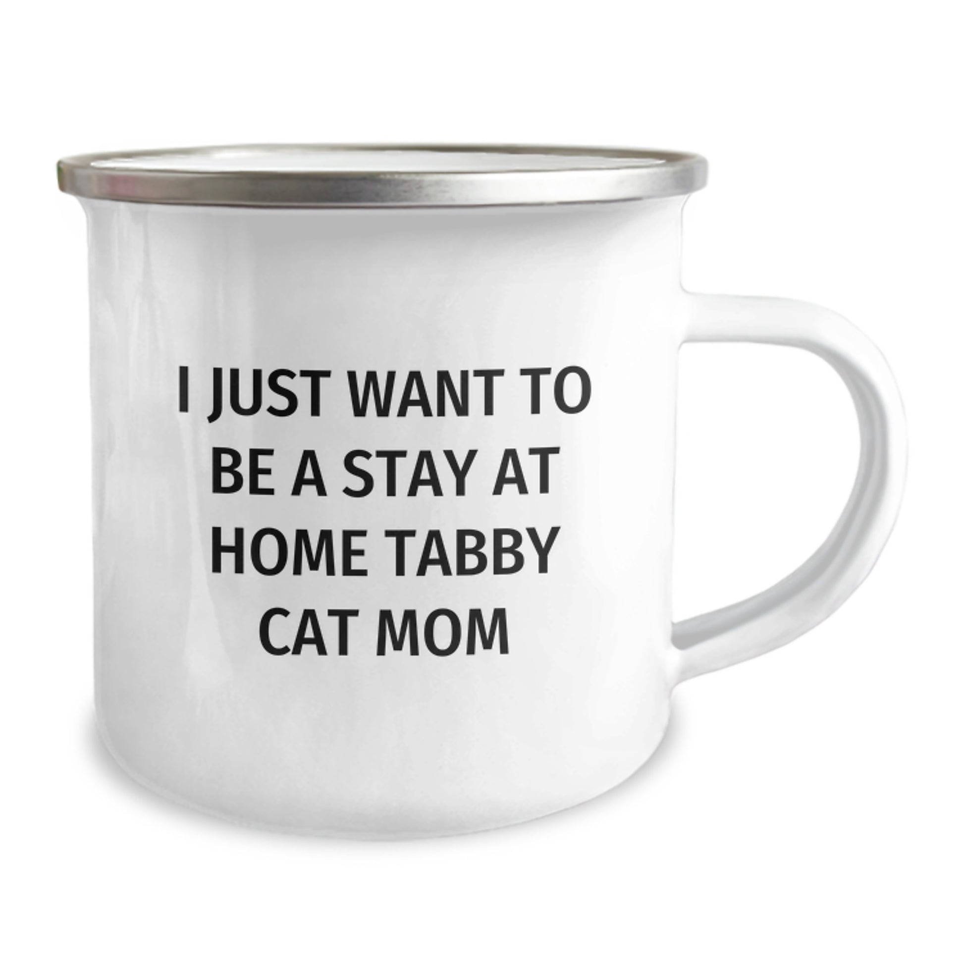 Tabby Cat Mom Gifts, Stay at Home Funny Mugs for Graduation, Camping Mug Quotes from I Just Want To Be A Stay At Home Tabby Cat Mom, Gifts from Family to Tabby Cat Lovers - Image 2