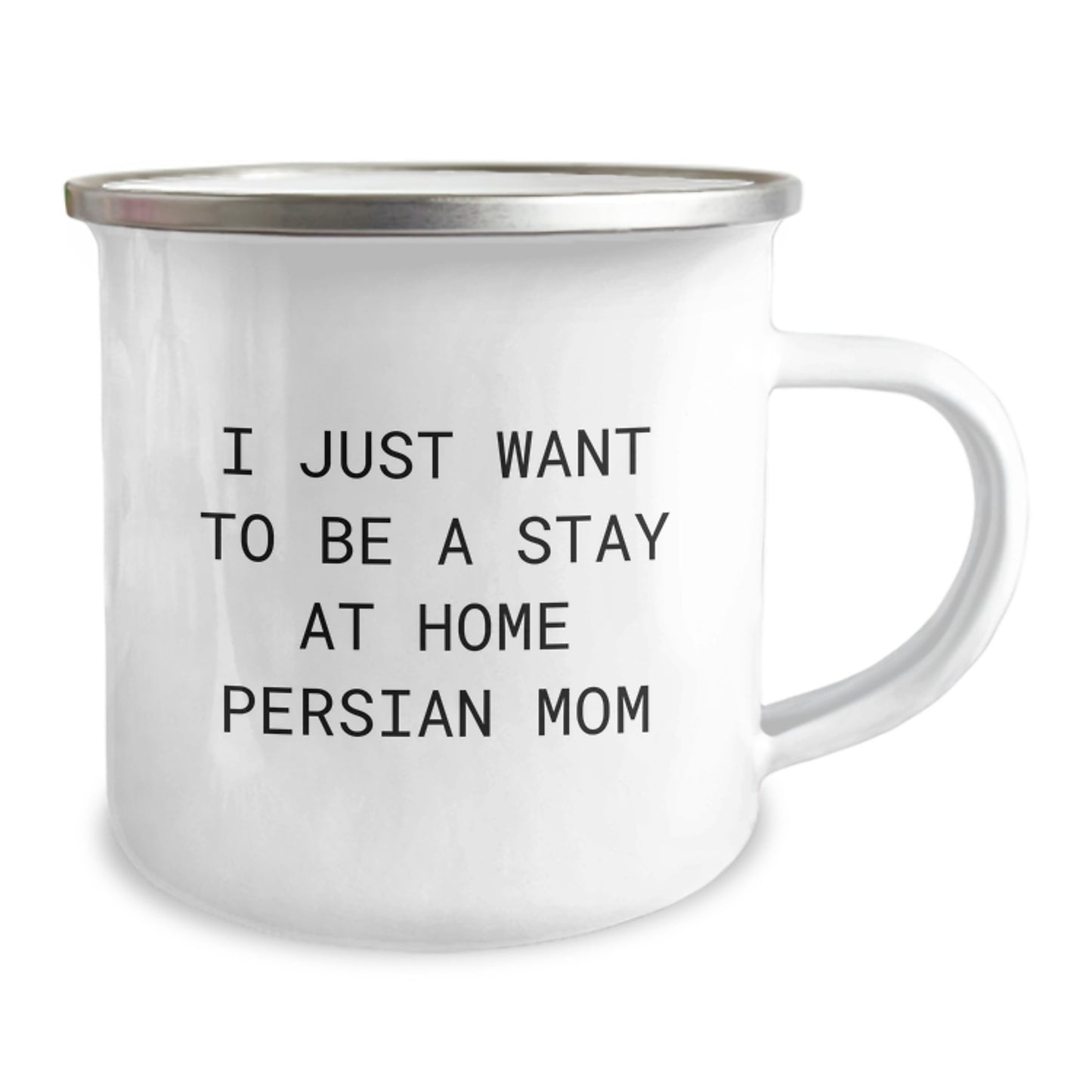 Funny Persian Cat Mom Gifts for Women Friends Family Camping Mugs from I Just Want To Be A Stay At Home Mom, Graduation Unique Gifts - Image 2
