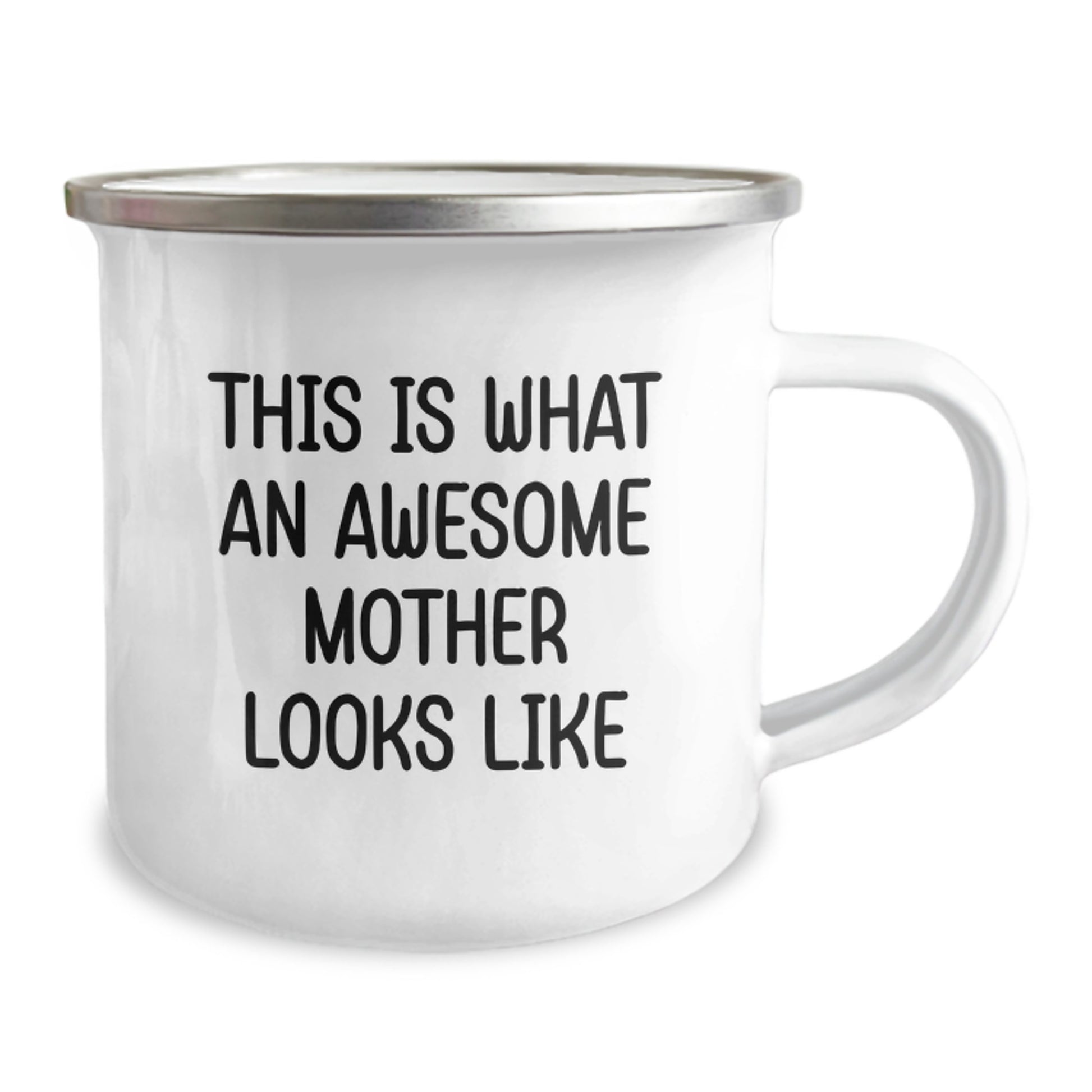 Funny Quote Mother Gifts for Her, This Is What An Awesome Mother Looks Like, 12 oz Camping Mug, Graduation Unique Gifts from Family, Friends - Image 2