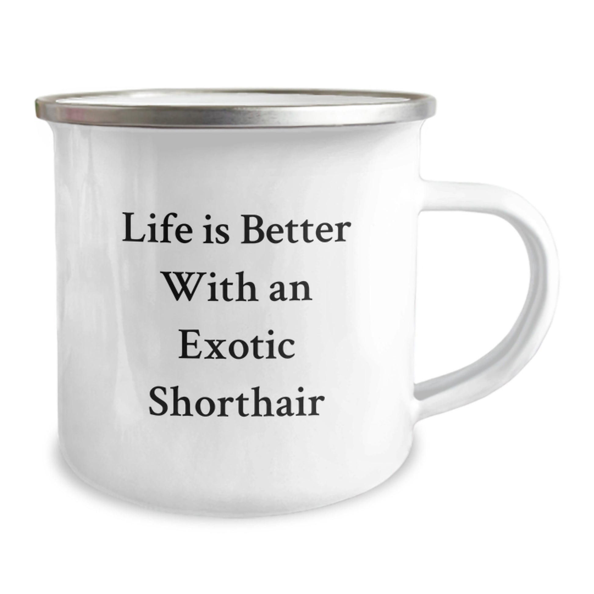 Exotic Shorthair Cat Lovers Gifts for Men, Women, Friends, or Coworkers - Camping Mug, Life Is Better With An Exotic Shorthair, Graduation Unique Gifts from Family - Image 2