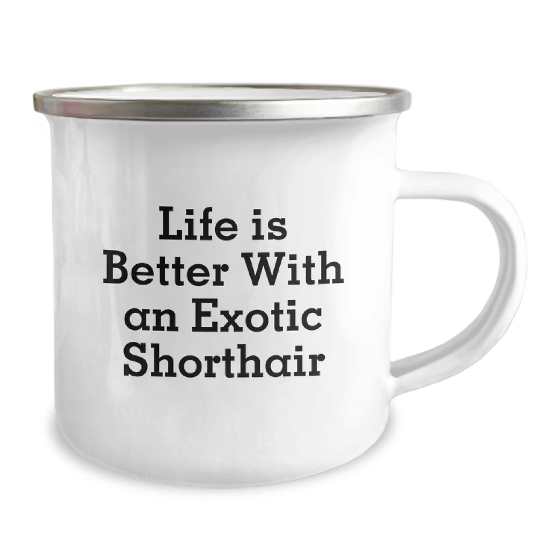 Exotic Shorthair Cat Camping Mug, Funny Quote Gifts for Men, Women, Friends, Graduation Unique Gifts from Family - Image 2