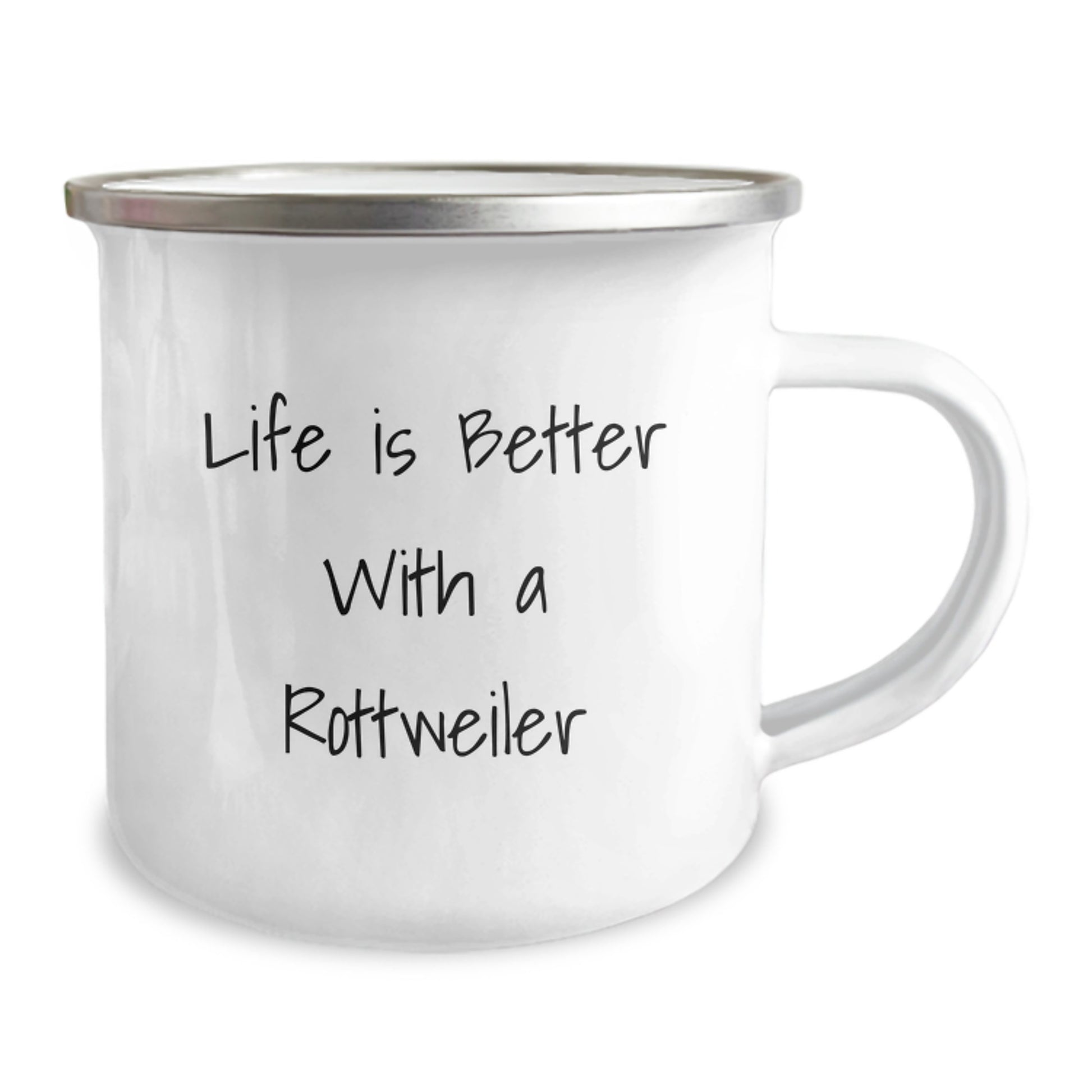 Unique Rottweiler Dog Gifts for Men, Funny Camping Mug - Life Is Better With A Rottweiler Birthday Unique Gifts from Family - Image 2