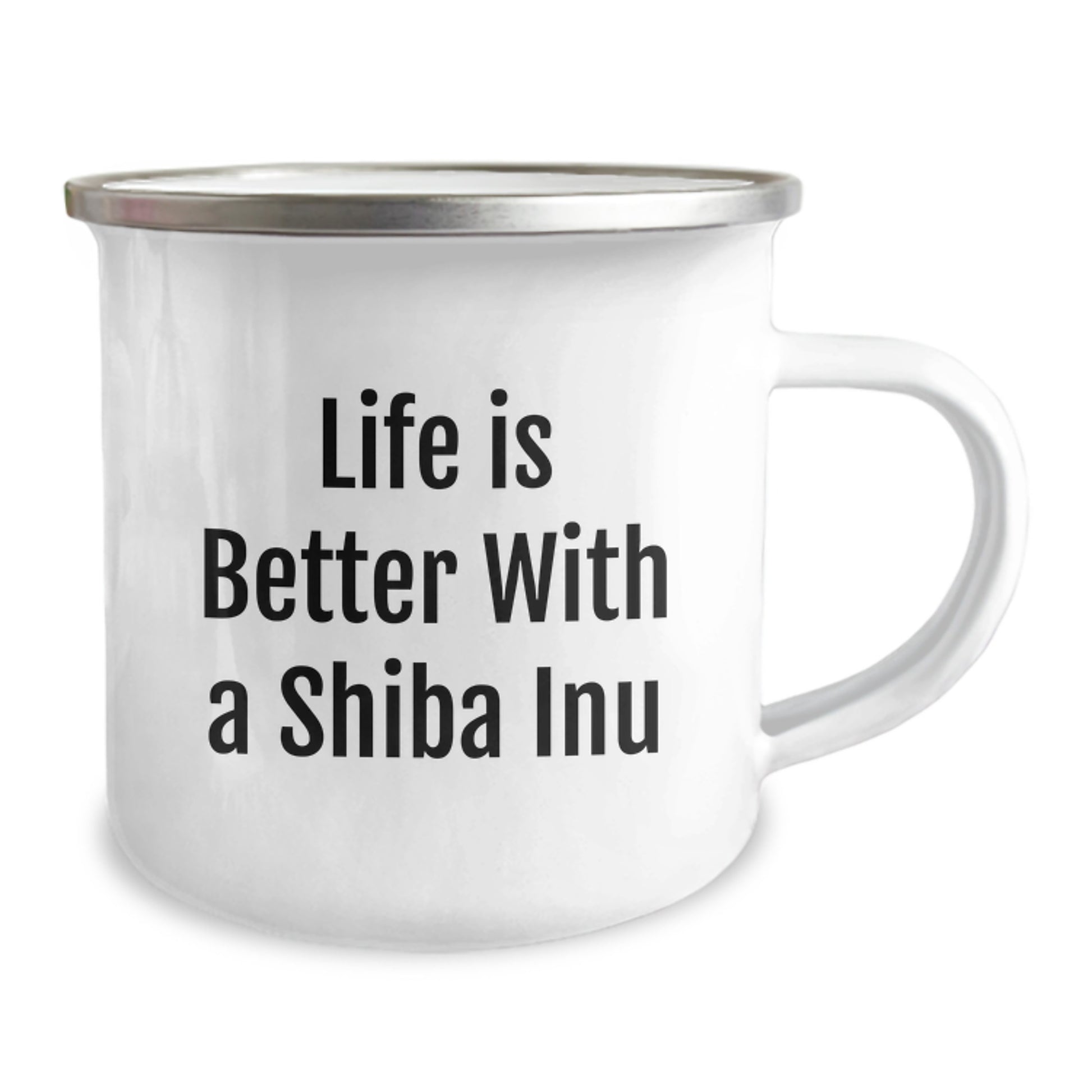 Shiba Inu Dog Lover Camping Mug Gifts from Family, Friends, or Coworkers for Birthday Unique Ideas - Life Is Better With A Shiba Inu - Image 2