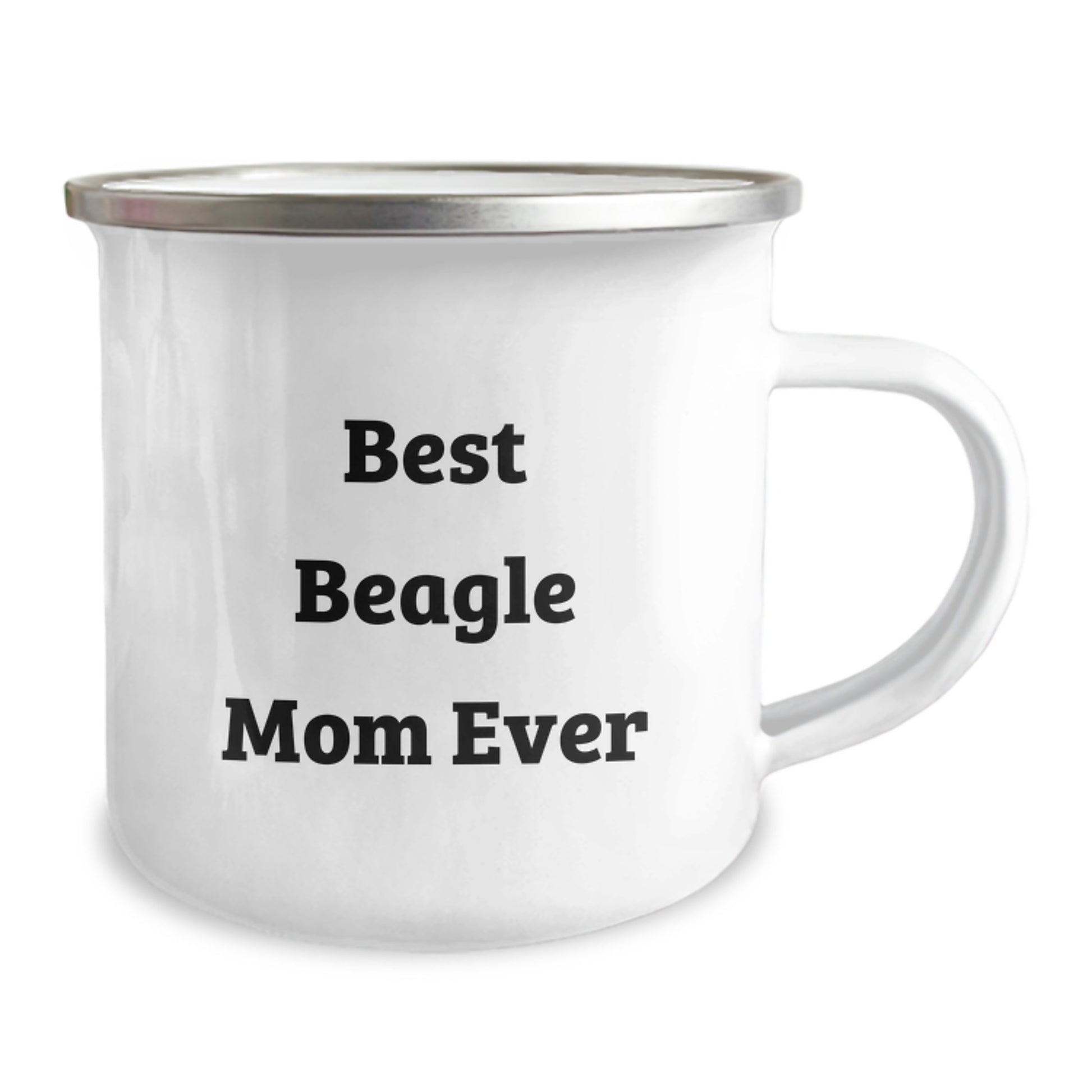 Funny Beagle Dog Mom Gifts from Mom for Friends - Best Beagle Mom Ever Camping Mug, 12 oz Stainless Steel with Enamel Finish, Perfect for Birthday - Image 2