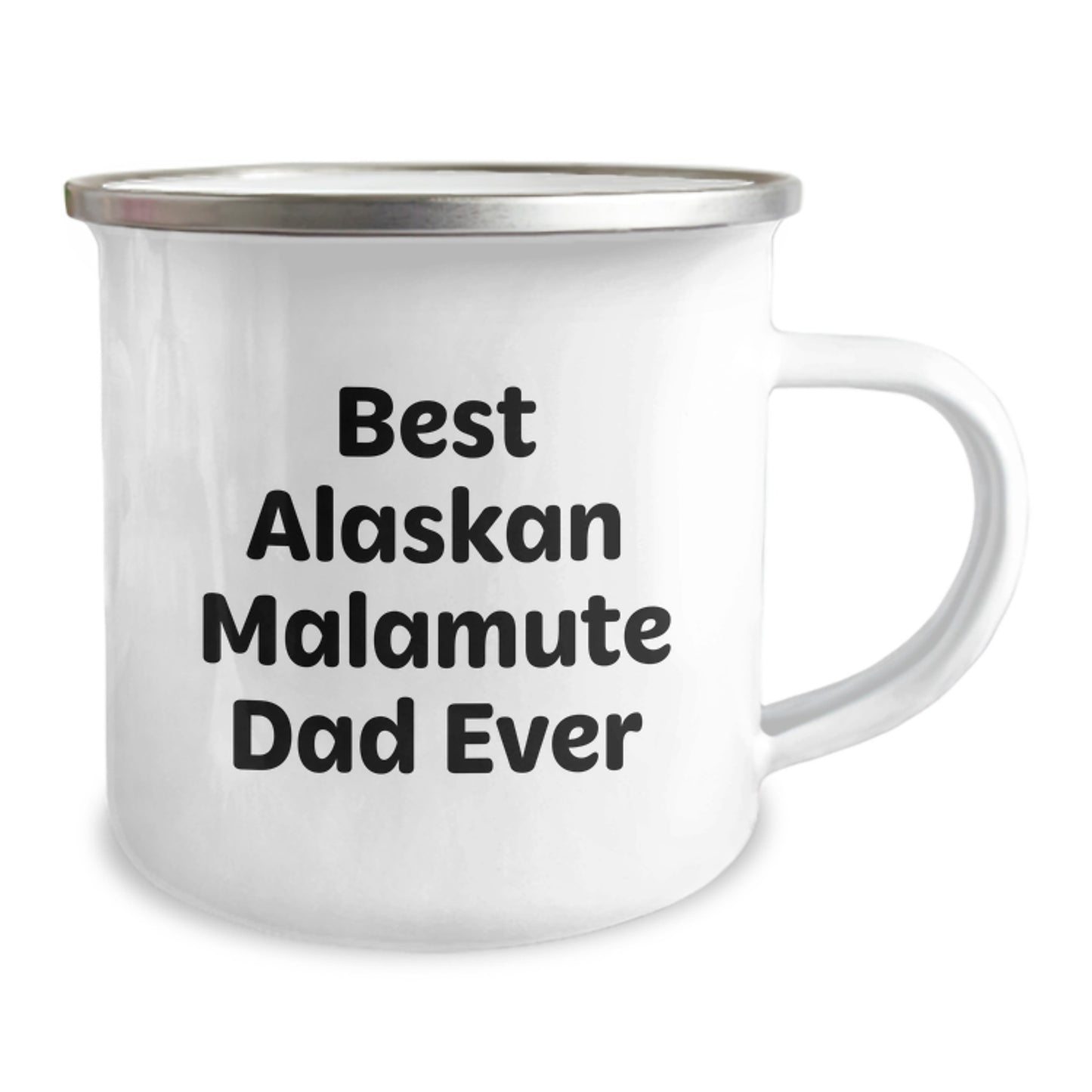 Funny Alaskan Malamute Dog Gifts for Men, Camping Mug for Graduation, Best Dad Ever Quote, Gifts from Men to Family - Image 2