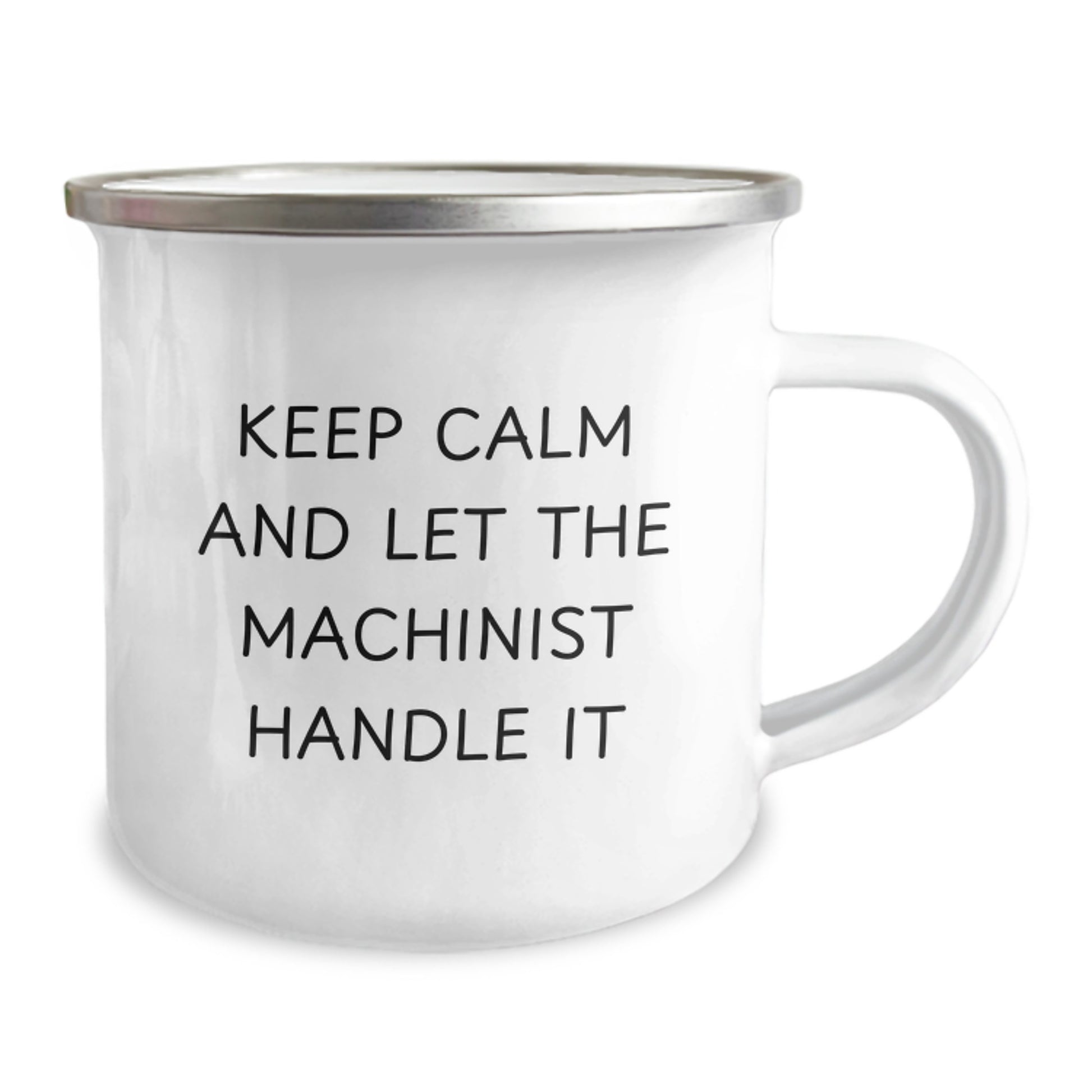 Funny Machinist Camping Mug Gifts from Friends, Unique Christmas Memorable Presents for Machinist Men, Keep Calm And Let The Machinist Handle It - Image 2
