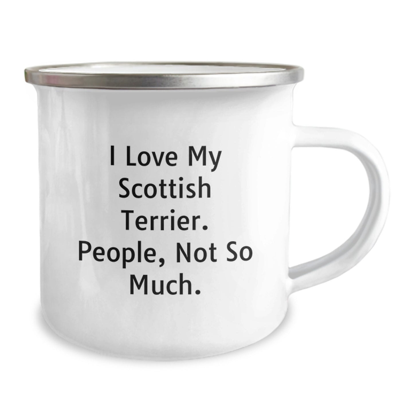 Funny Scottish Terrier Dog Lover Gifts from Friends to Family - 'I Love My Scottish Terrier. People, Not So Much.' Graduation Unique Gifts for Men, Women, Coworkers, Family Camping Mug - Image 2