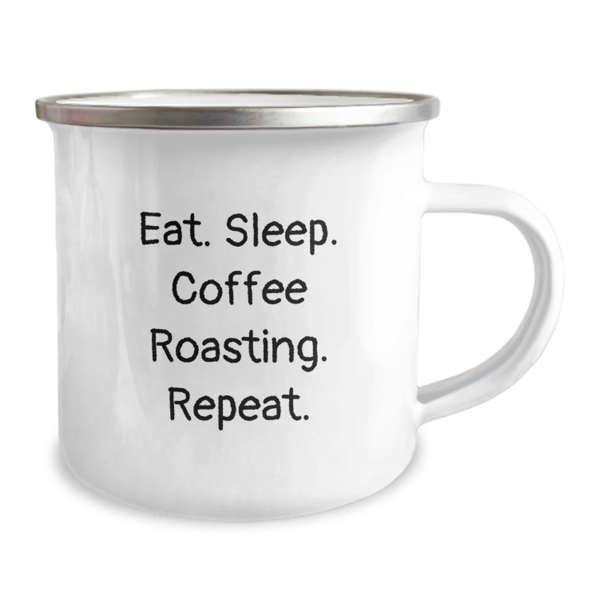 Coffee Roasting Enthusiasts Gifts from Friends for Birthday Unique Coffee Roasting Mugs, Eat. Sleep. Coffee Roasting. Repeat., Funny Camping Mug for Men - Image 2