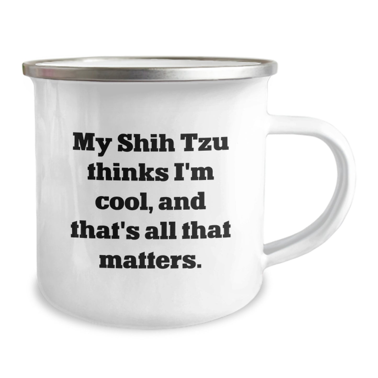 Shih Tzu Dog Lovers Funny Camping Mug Gifts from Friends for Birthday - Image 2