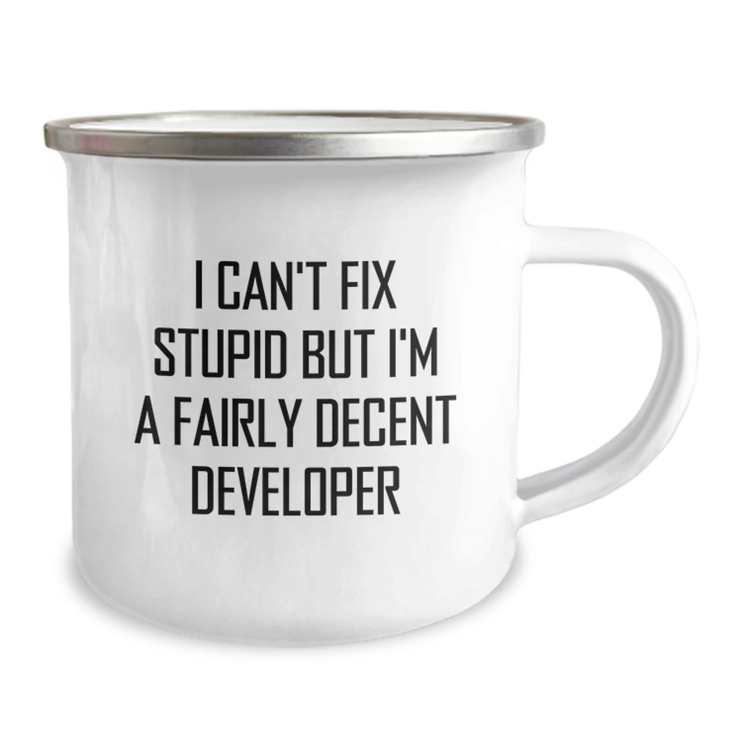 Funny Developer Gifts for Him - Christmas Unique Presents from Friends to Colleagues - Developer Camping Mug with Inspirational Quote - Image 2