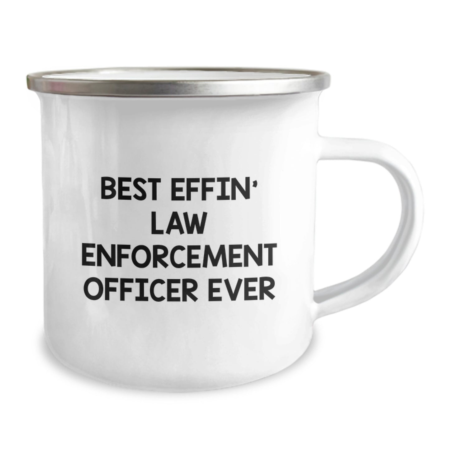 Funny Law Enforcement Officer Gifts for Him, Best Effin' Law Enforcement Officer Ever Mugs for Camping, Unique Christmas Unique Gifts from Men - Image 2