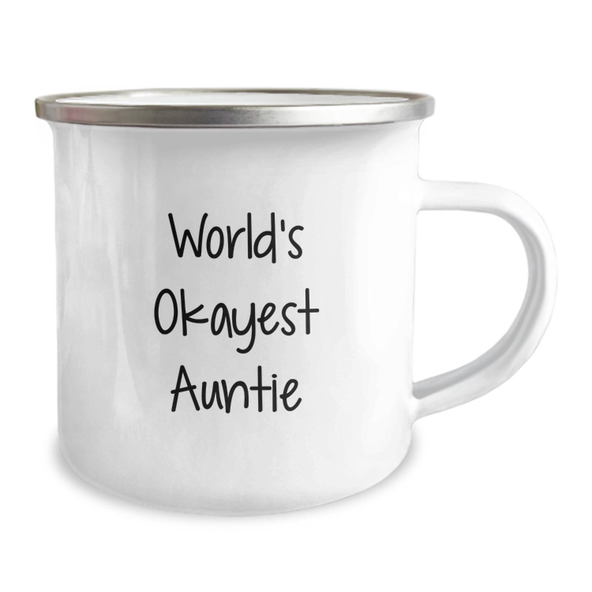 Funny Auntie Gifts from Family - World's Okayest Auntie Camping Mug for Aunties - Unique Christmas Unique Gifts for Auntie - Image 2