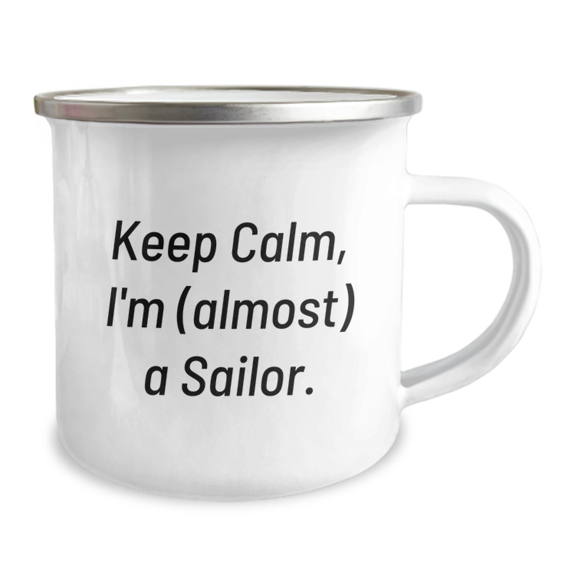 Funny Sailor Camping Mug Gifts for Him - Keep Calm I'm (almost) A Sailor, Unique Christmas Unique Gifts from Friends - Image 2