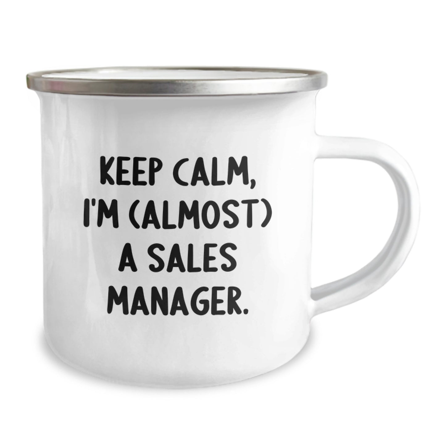 Funny Sales Manager Gifts from Friends - Keep Calm, I'm (almost) A Sales Manager. Christmas Unique Mugs for Sales Manager Men, Women, Coworkers, Family - Image 2