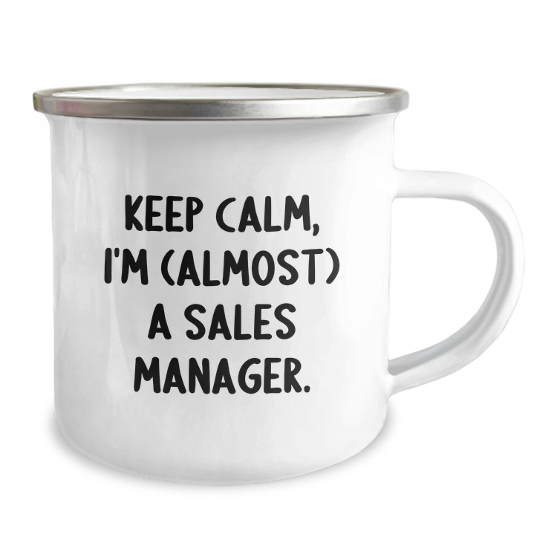 Funny Sales Manager Gifts from Friends - Keep Calm, I'm (almost) A Sales Manager. Christmas Unique Mugs for Sales Manager Men, Women, Coworkers, Family - Image 2