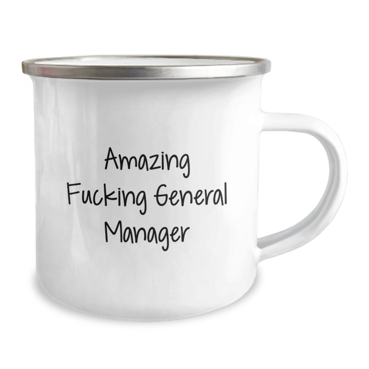 Funny General Manager Gifts from Men to General Managers, Unique Camping Mug for Christmas Unique Gifts, 'Amazing F--king General Manager' Quote Gifts - Image 2