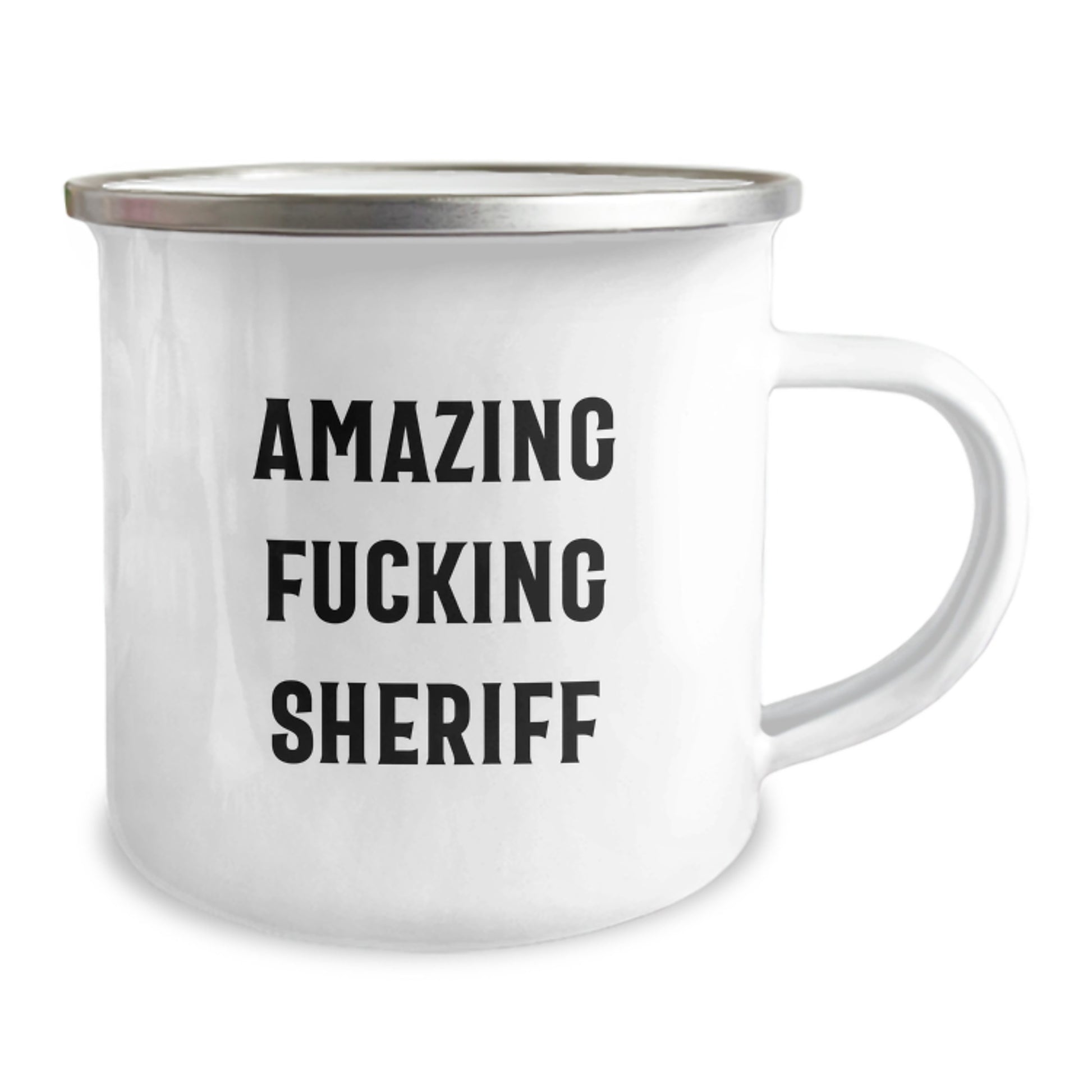 Funny Sheriff Gifts for Men - Camping Mug, Sheriff Quotes, Christmas Unique Gifts from Friends for Sheriff - Image 2
