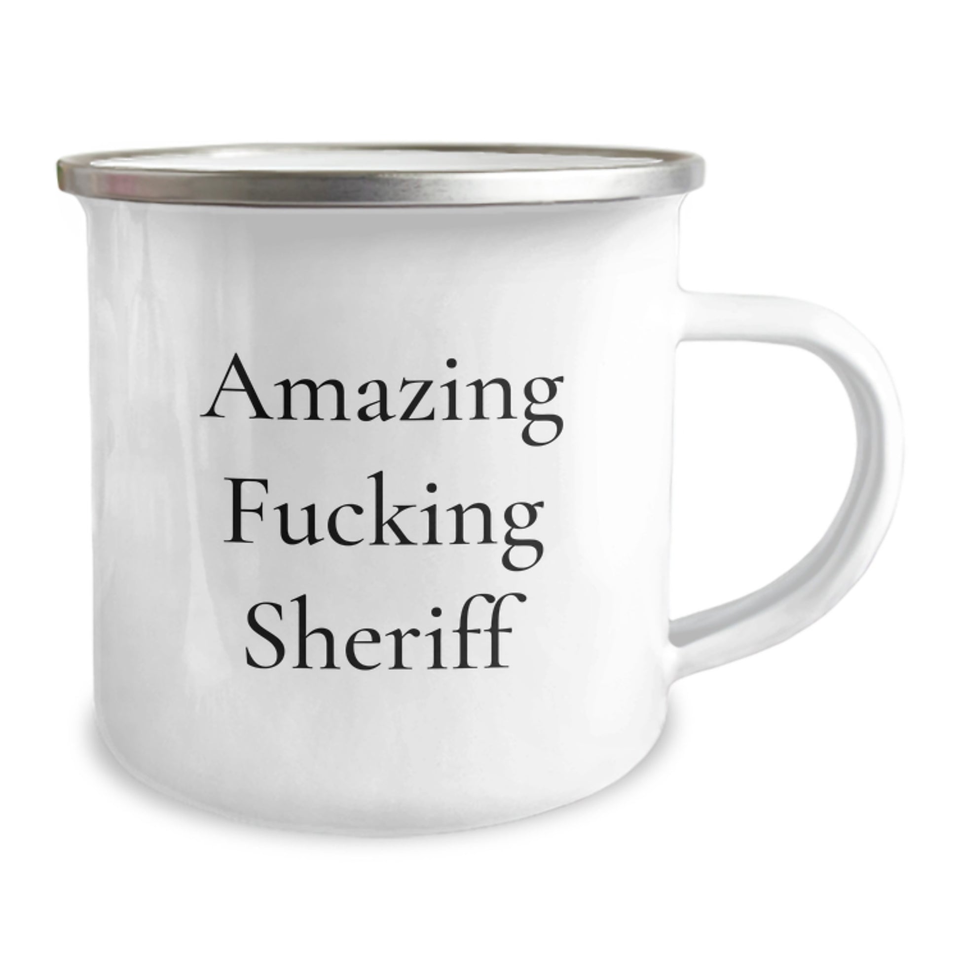 Funny Sheriff Camping Mugs, Amazing F--king Sheriff Gift, Unique Christmas Unique Gifts for Sheriff Men - Image 2