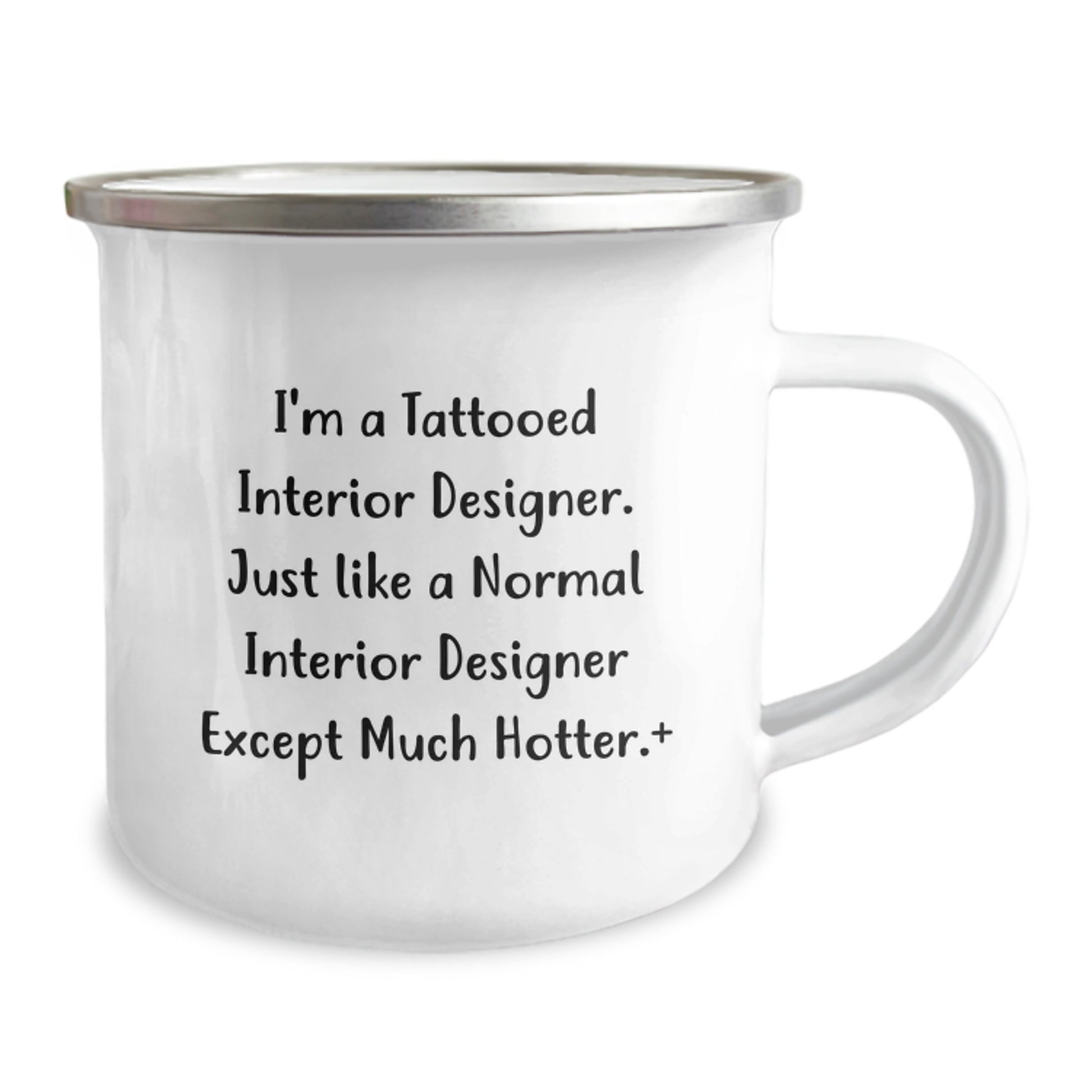 Unique Christmas Unique Gifts for the Tattooed Interior Designer Lover, Funny Interior Designer Camping Mug, Ideal Gift from Friends to Family - Image 2
