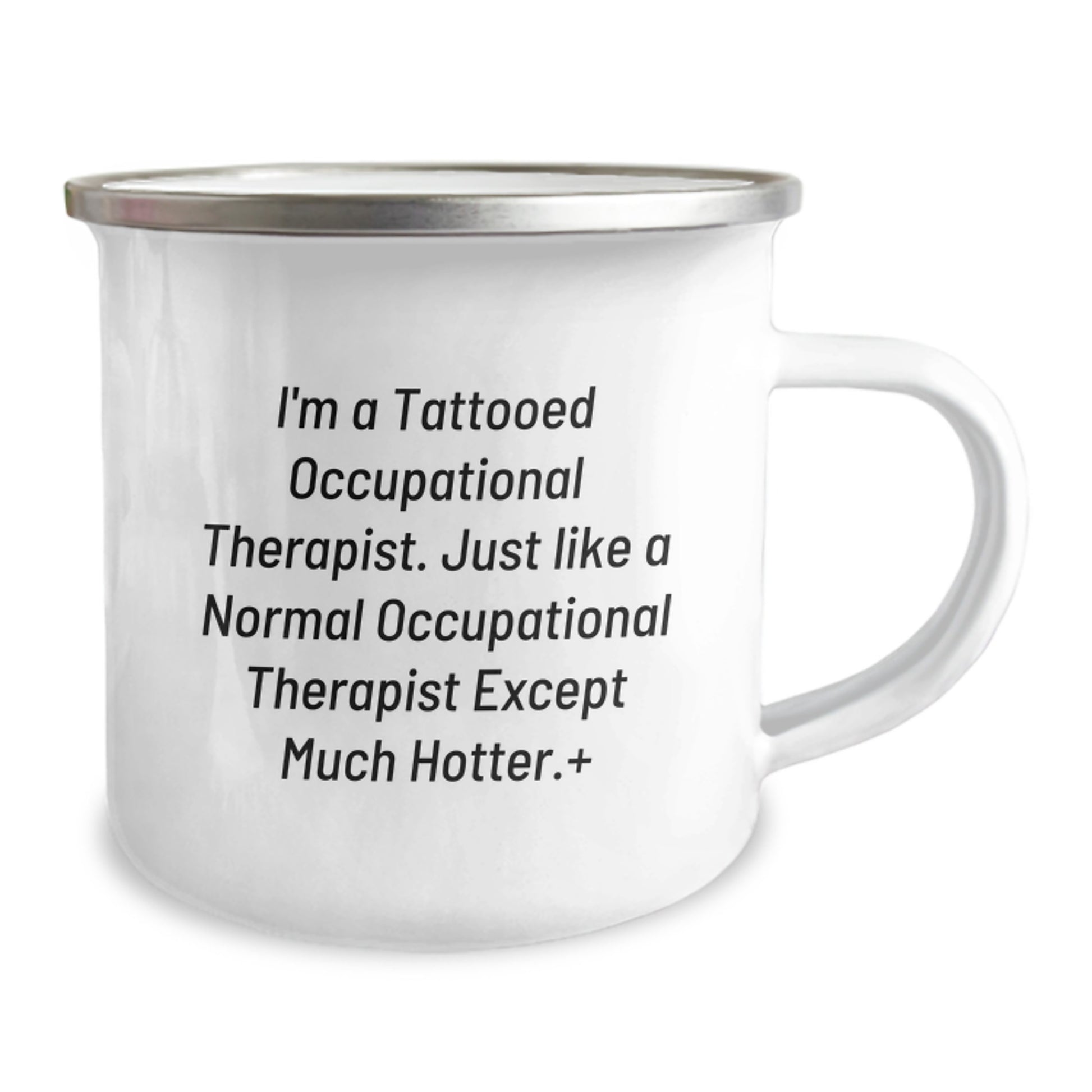 Funny Occupational Therapist Gifts for Women, Unique Camping Mug with Inspirational Quote from I'm A Tattooed Occupational Therapist, Gifts from Friends to Men - Image 2