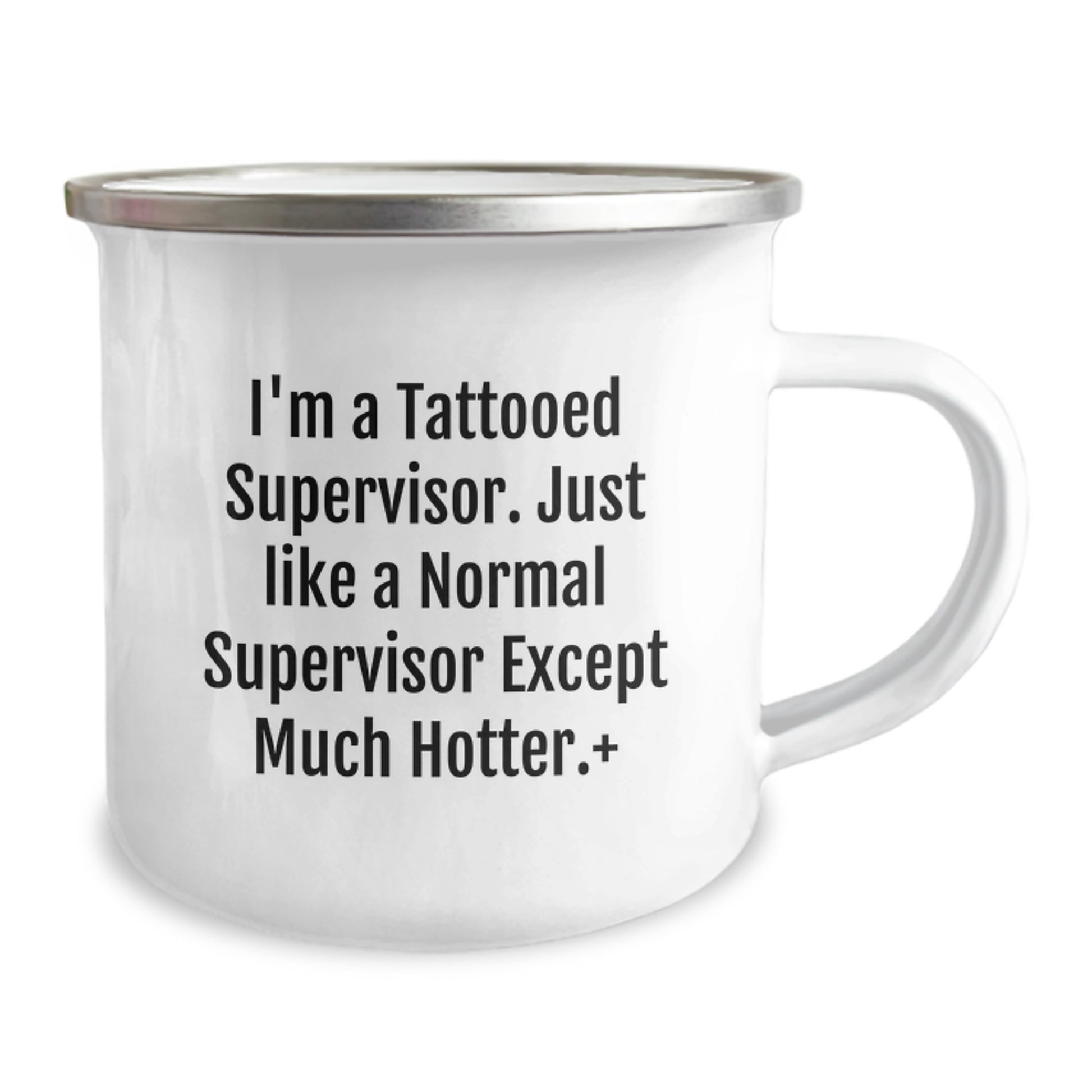 Funny Supervisor Gifts for Men, Christmas Unique Gifts from Coworkers, Camping Mug for Supervisor, 'I'm A Tattooed Supervisor' - Image 2