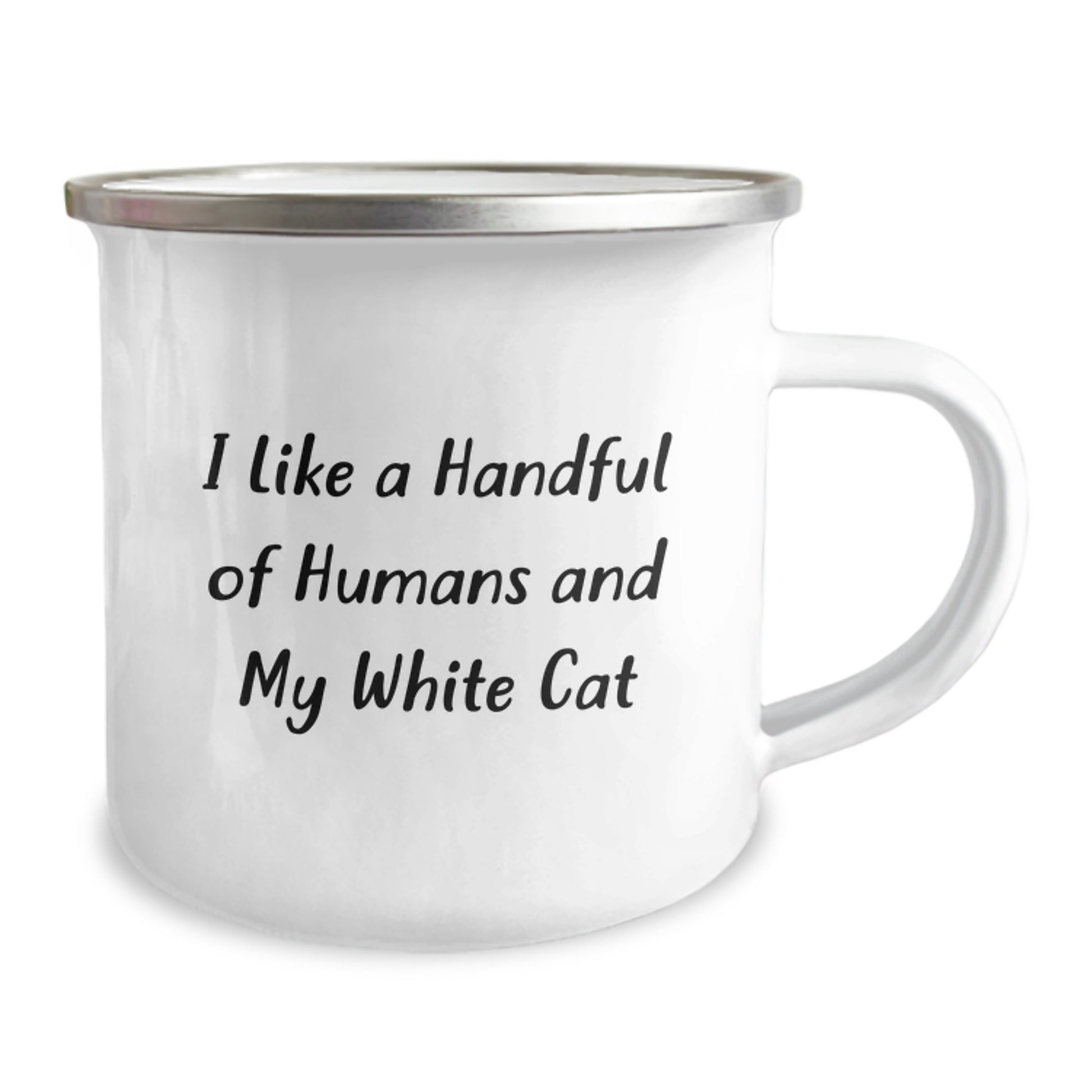 Funny White Cat Camping Mug Gifts from Friends and Family for White Cat Lovers at Christmas - Image 2