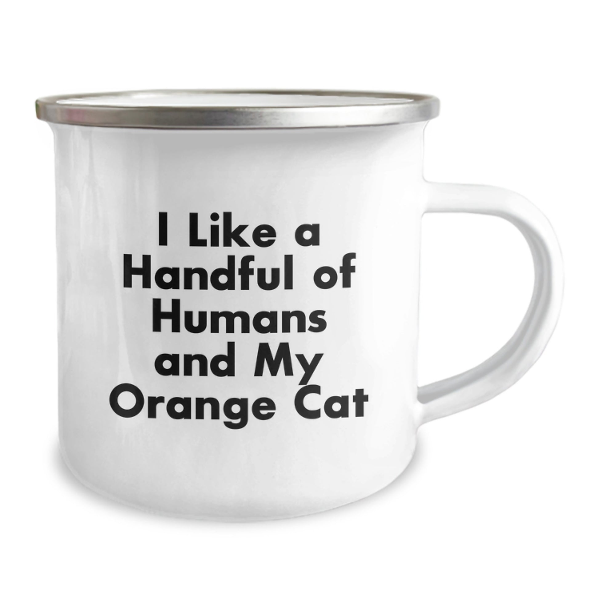 Funny Orange Cat Camping Mug Gifts from Men to Friends for Christmas Orange Cat Lovers - Image 2