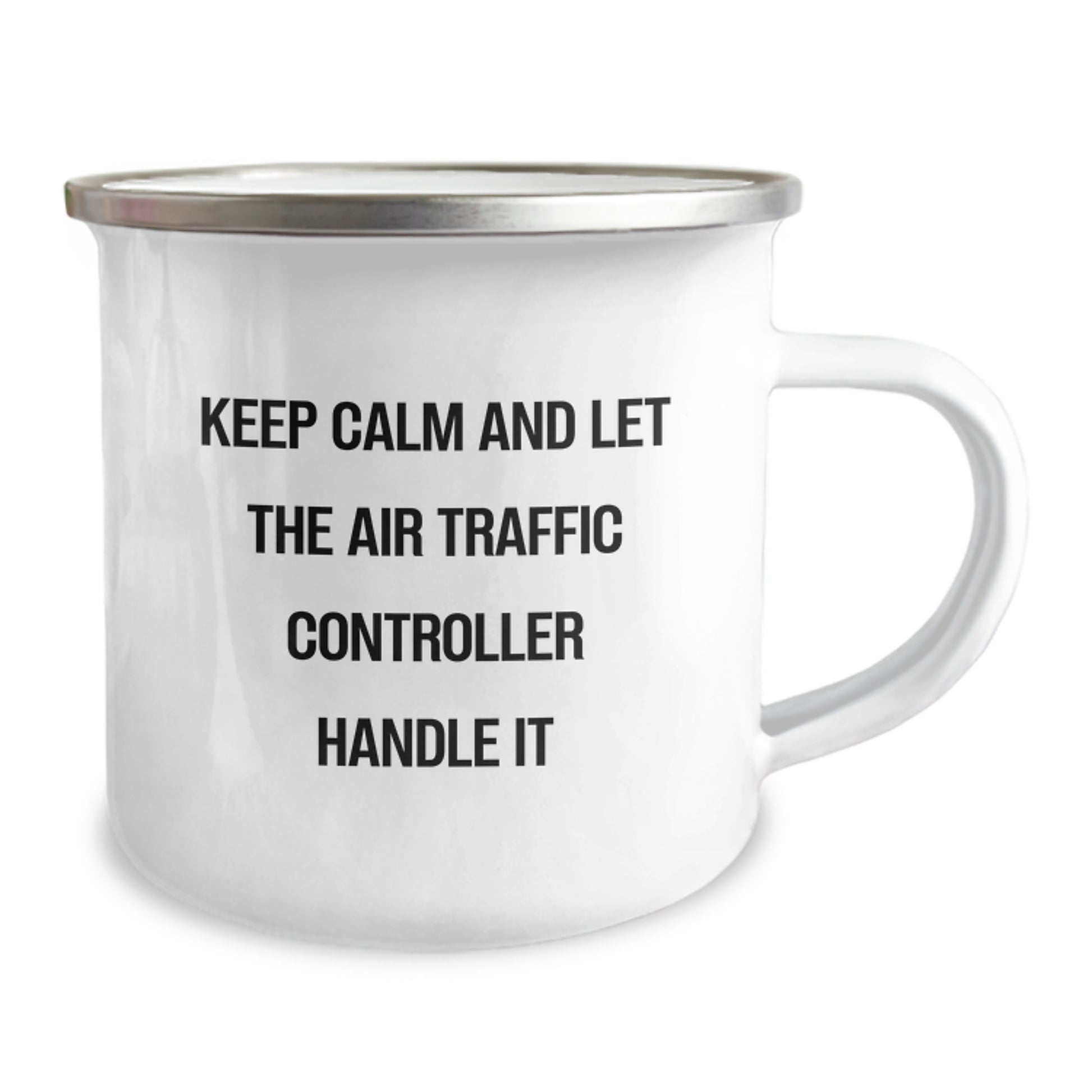 Funny Air Traffic Controller Christmas Unique Gifts for Friends and Family - Keep Calm and Let the Air Traffic Controller Handle It Camping Mug for Men Women Coworkers - Image 2